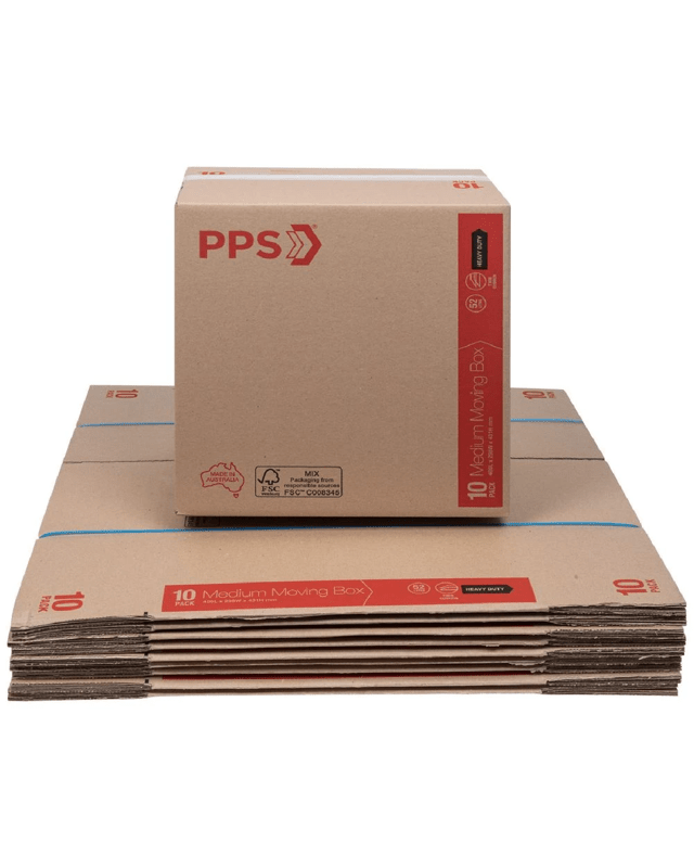 PPS Heavy Duty Moving Boxes Medium 406 x 298 x 431mm 10 