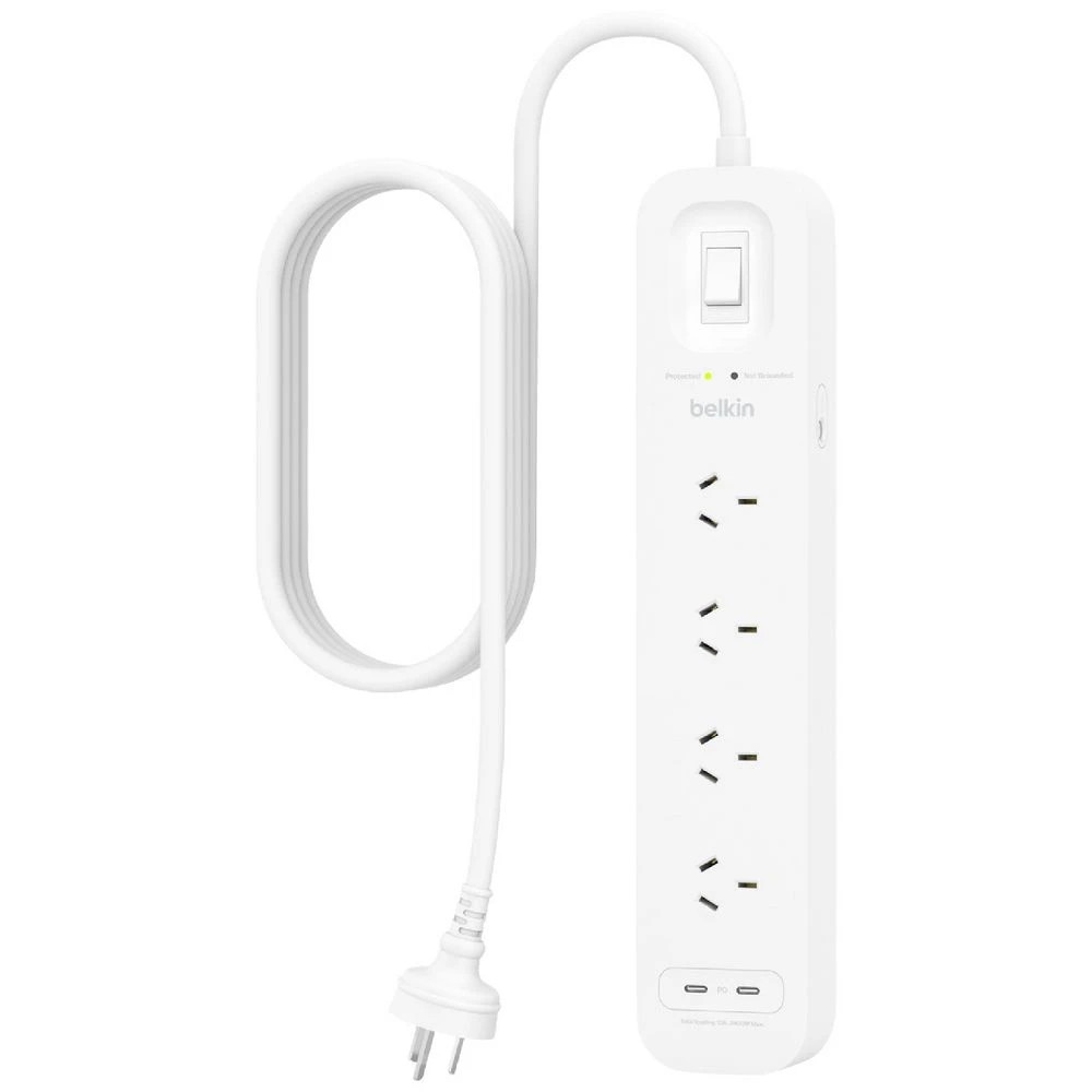 1 Belkin Connect 4-Outlet 2 USB Surge Protector, 1 of 9