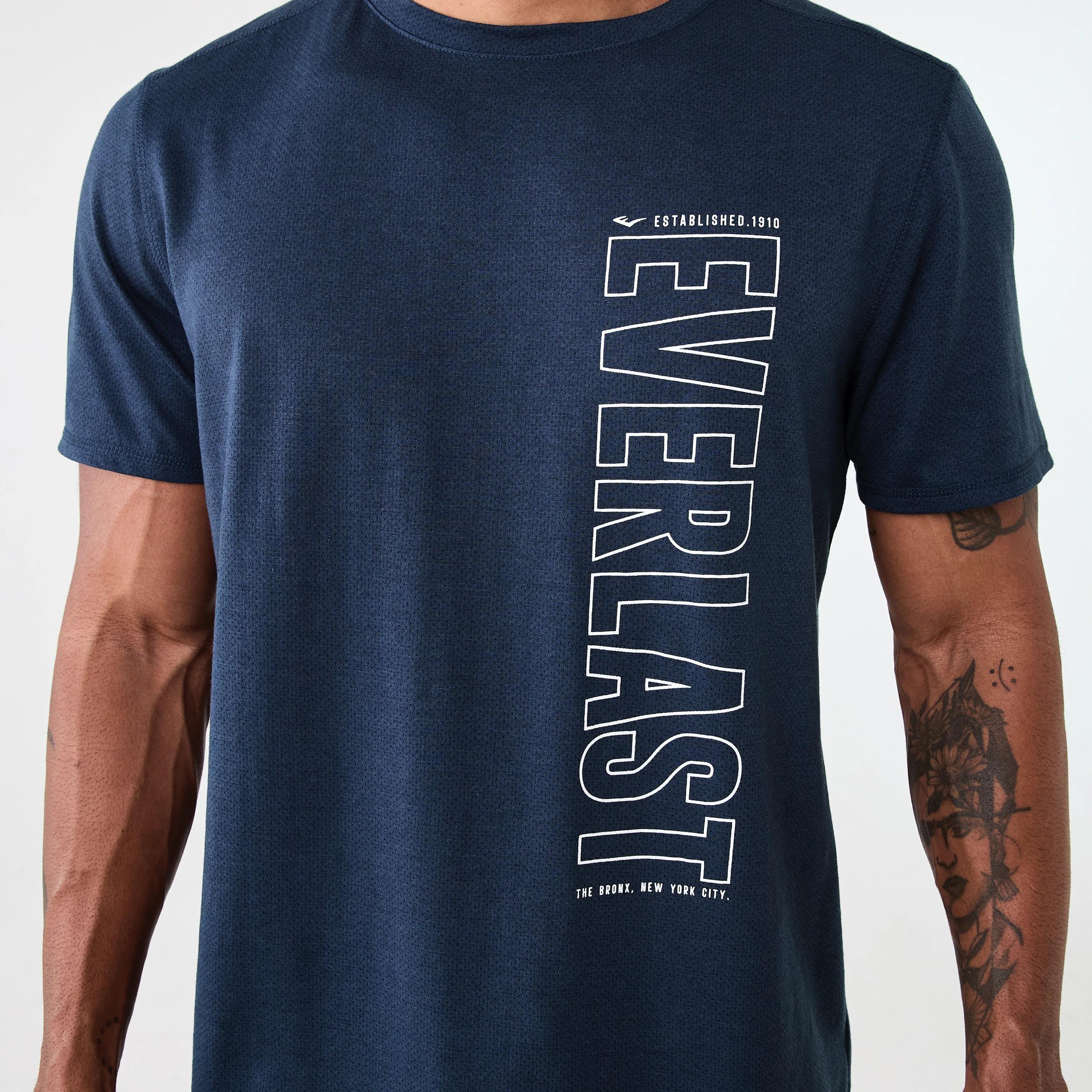 5 Everlast Mens Mesh T-shirt Steel Blue, 5 of 6