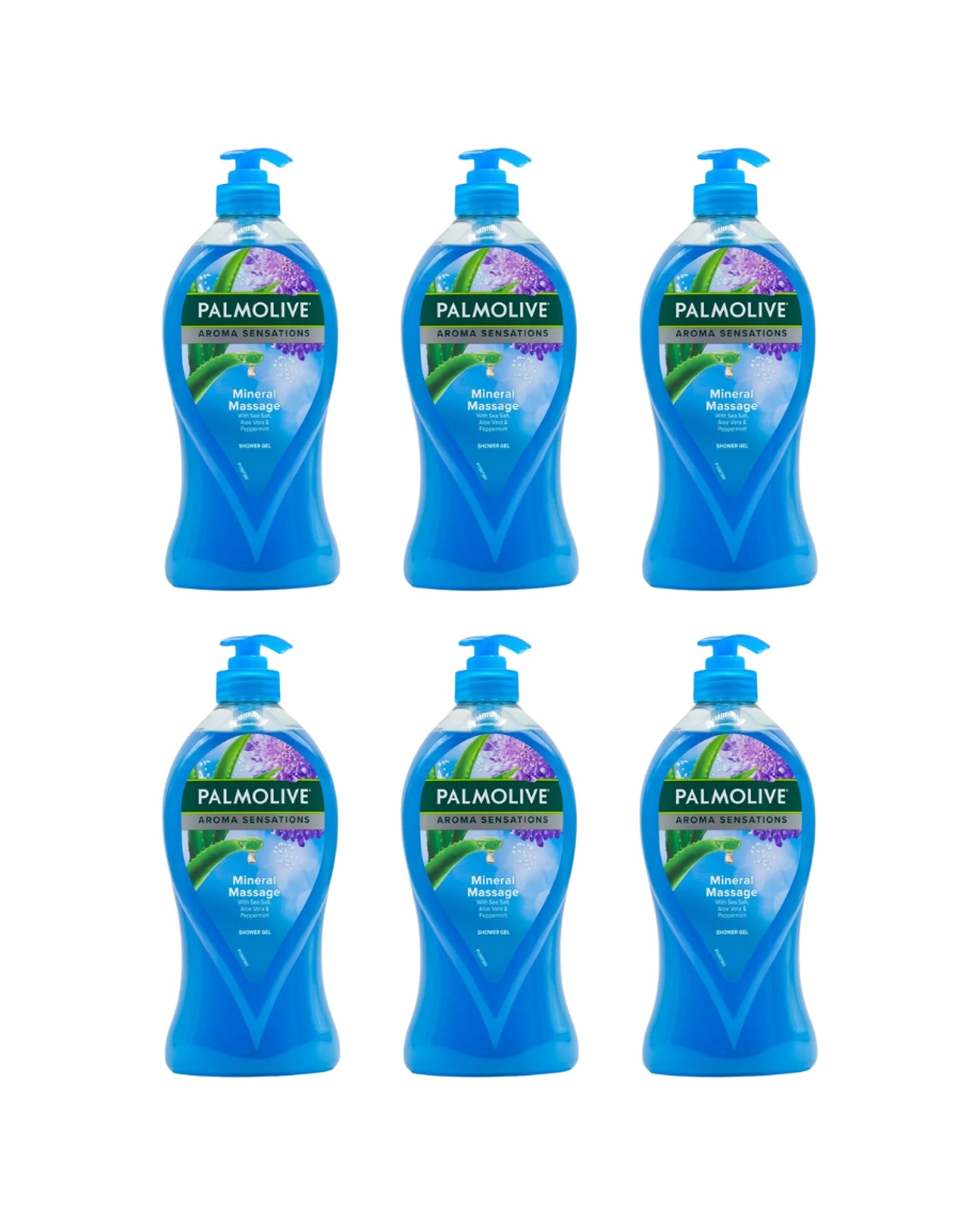1 Palmolive 6PK Shower Gel 750ml Aroma Sensations Mineral Massage - Blue, 1 of 3