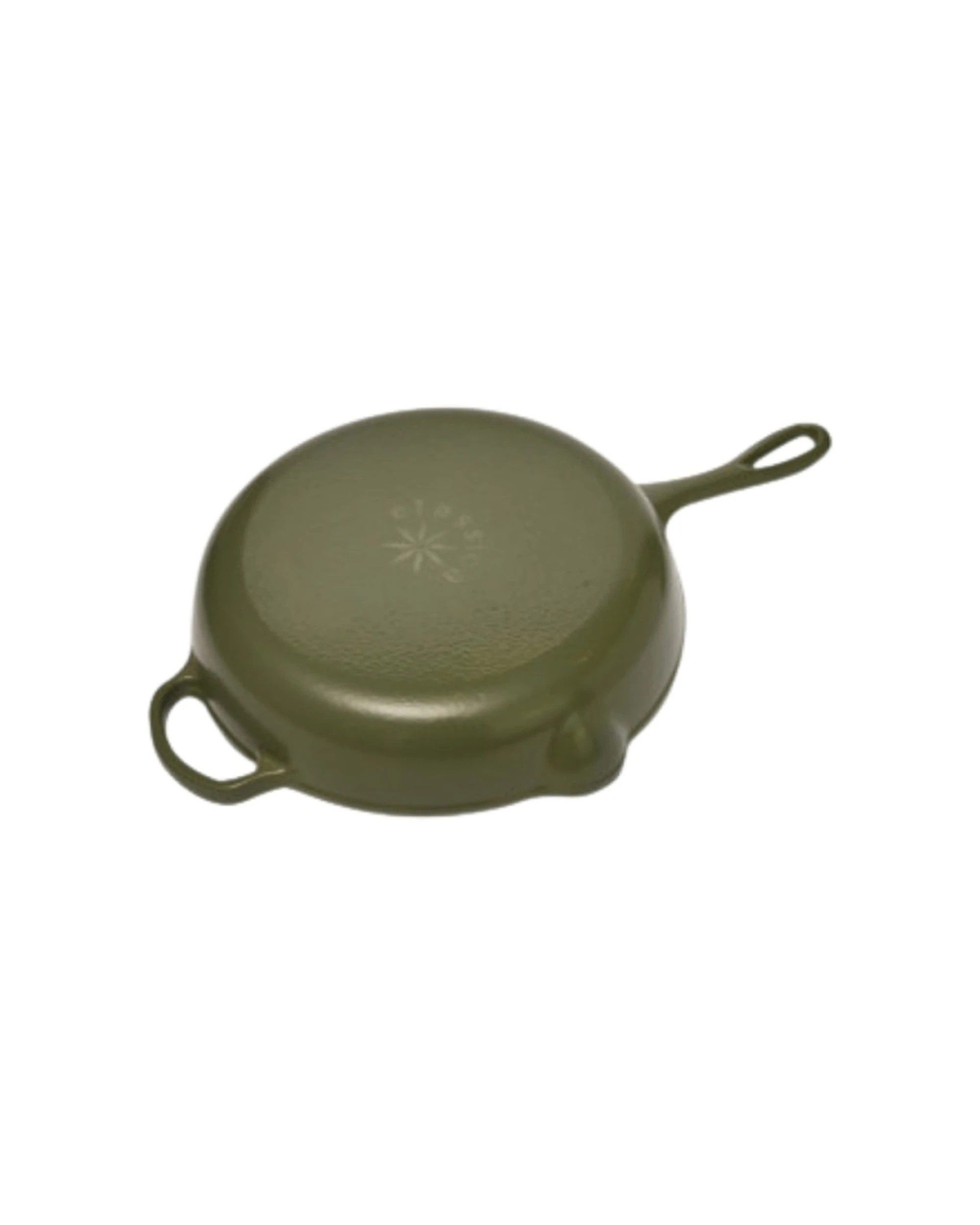 4 Classica Cast Iron Skillet Enamel Coating Griddle 28cm - Green, 4 of 4