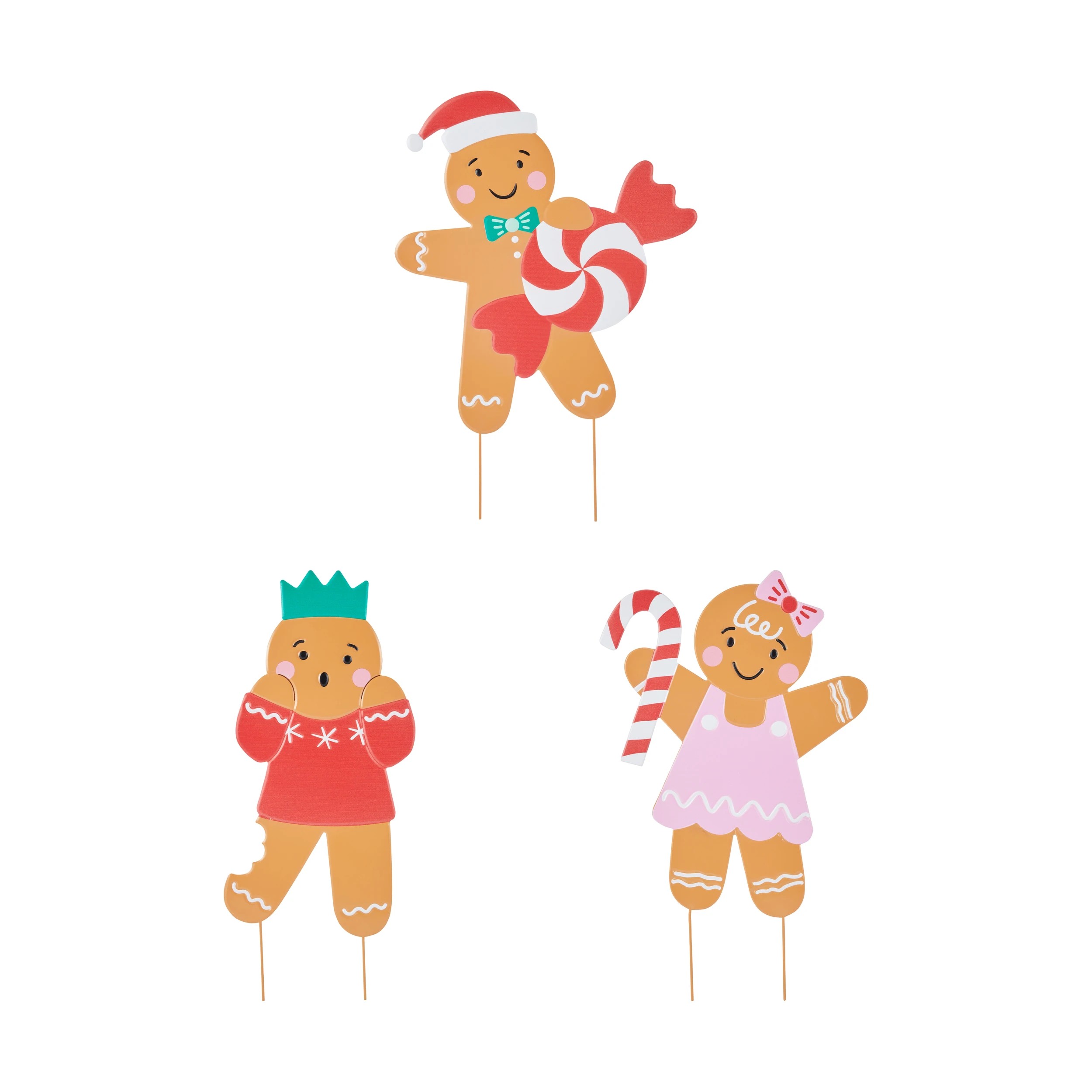 1 Small Christmas Gingerbread Stake - Assorted, 1 of 7