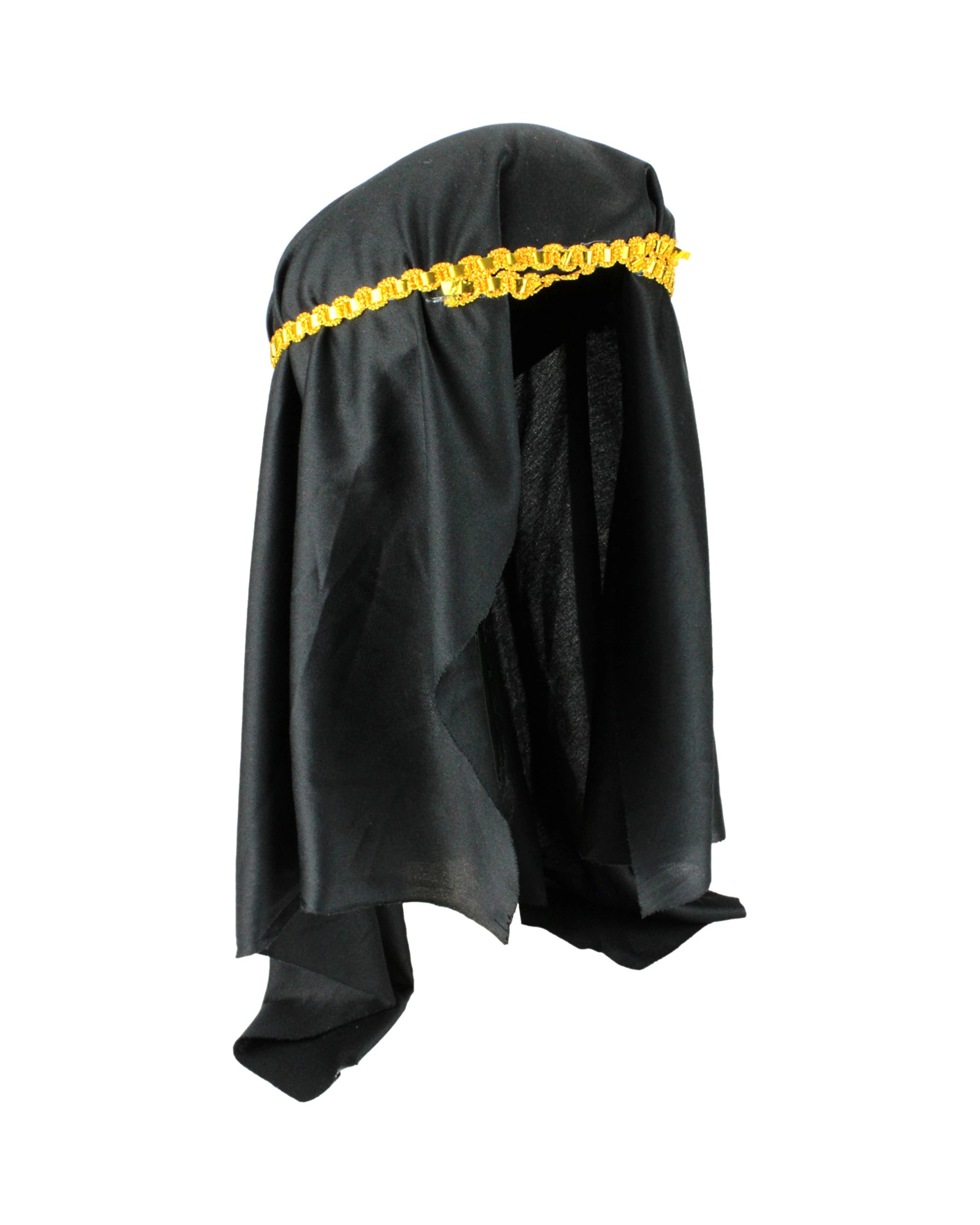 2 JD Party Black With Gold Trim Headdress - One Size - Black, 2 of 2