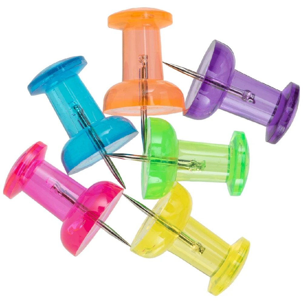 2 Otto Jumbo Push Pins Assorted 6 Pack, 2 of 2