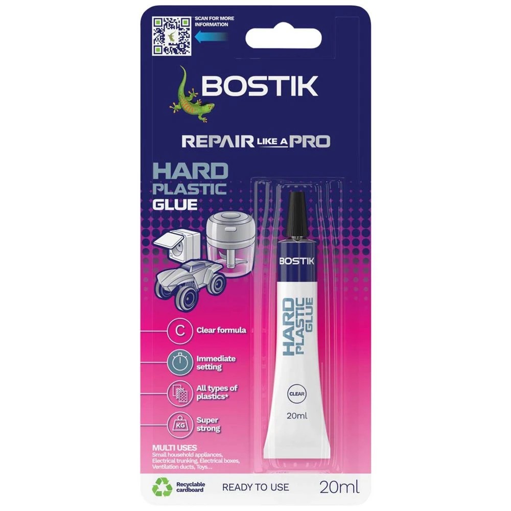 1 Bostik Hard Plastics Glue 20g, 1 of 3