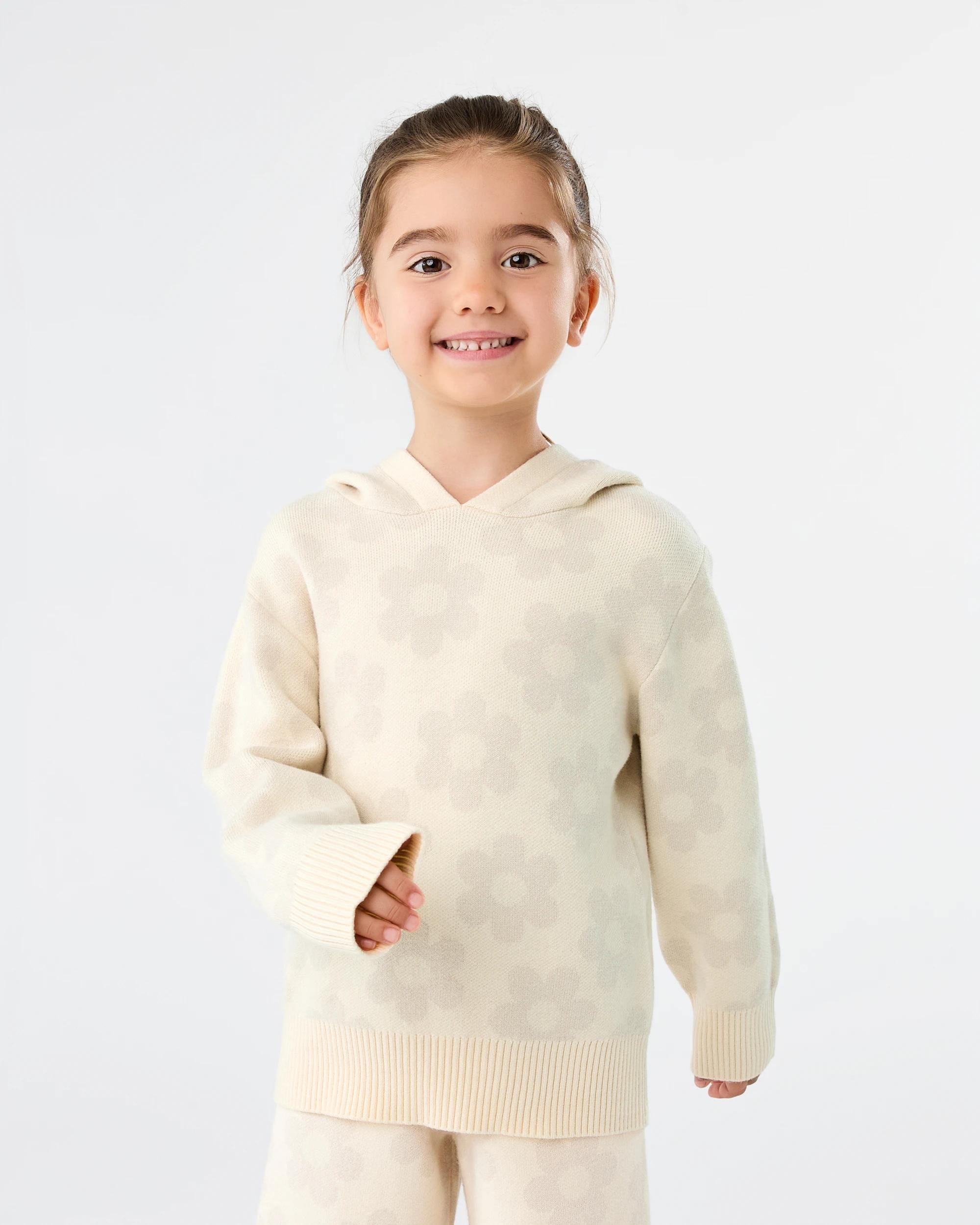 1 Bonded Knit Hoodie Bge Florl, 1 of 7