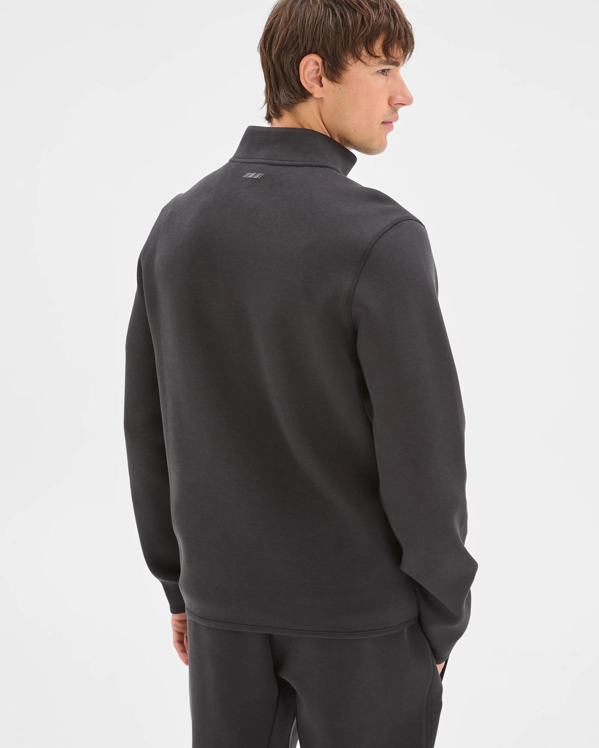6 Target Active Active Australian Cotton Blend Tech Quarter Zip Jumper BLACK, 6 of 6