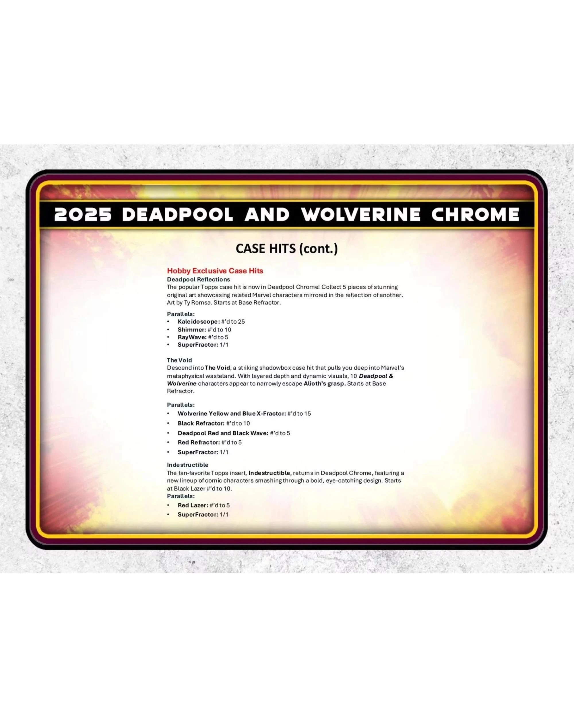 8 Topps 2025 Chrome Marvel Deadpool Blaster Box, 8 of 10