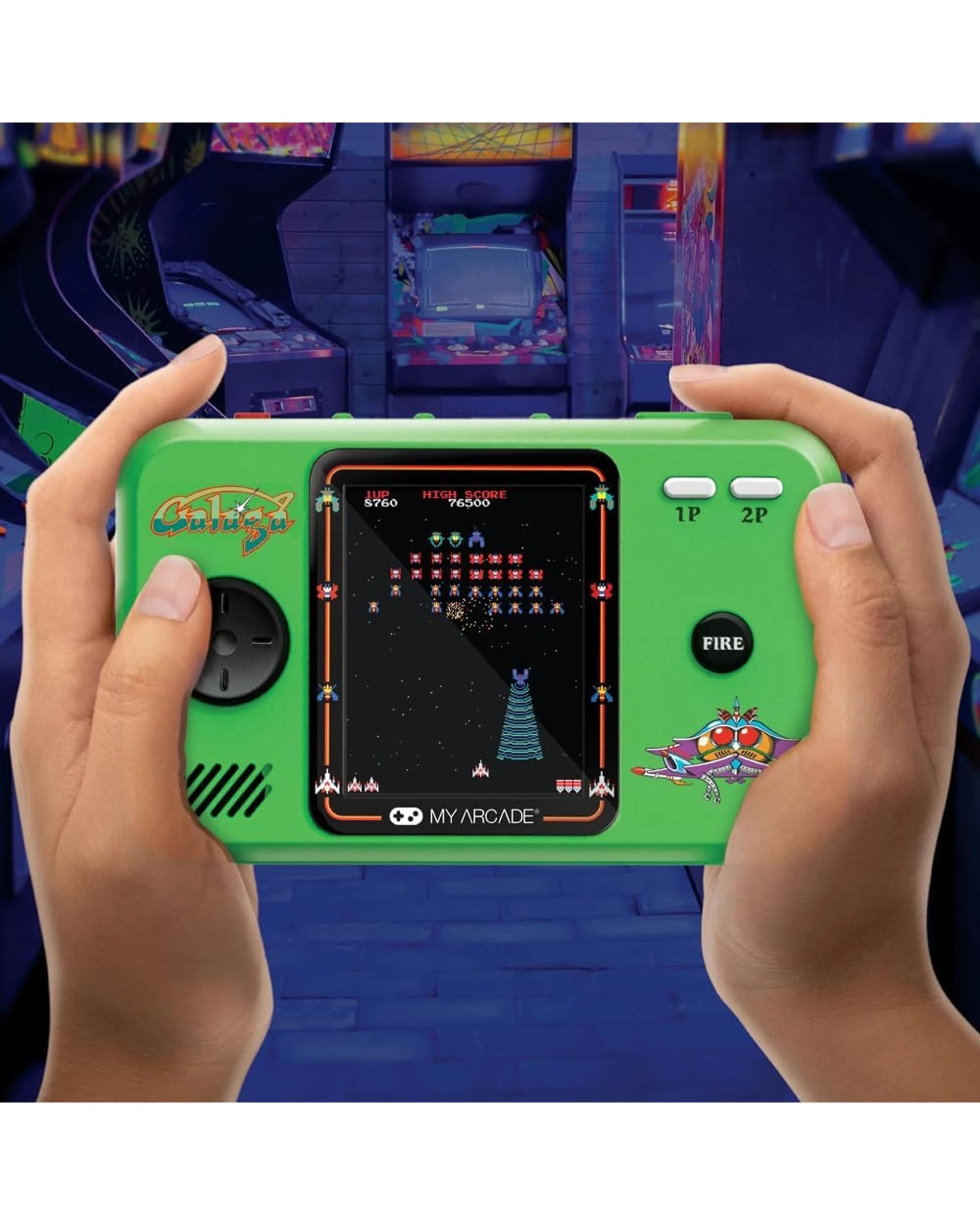 6 My Arcade Galaga Pocket Player Pro + Travel Case, 6 of 8