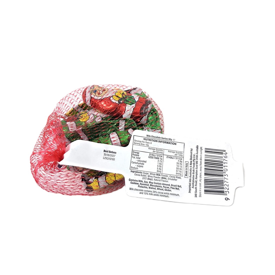 2 Milk Chocolate Santas 60g, 2 of 2