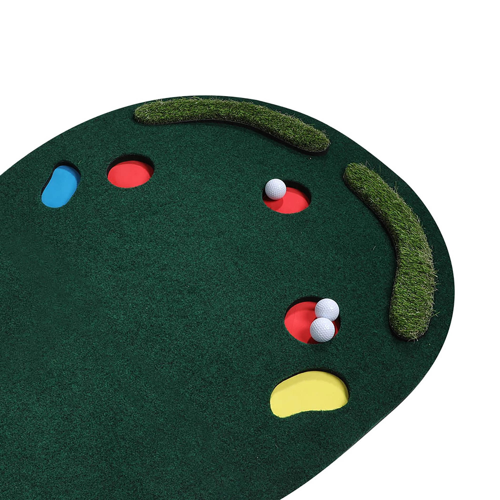 5 Centra 3m Golf Putting Mat Practice Training Indoor Outdoor Portable Slope Balls, 5 of 6