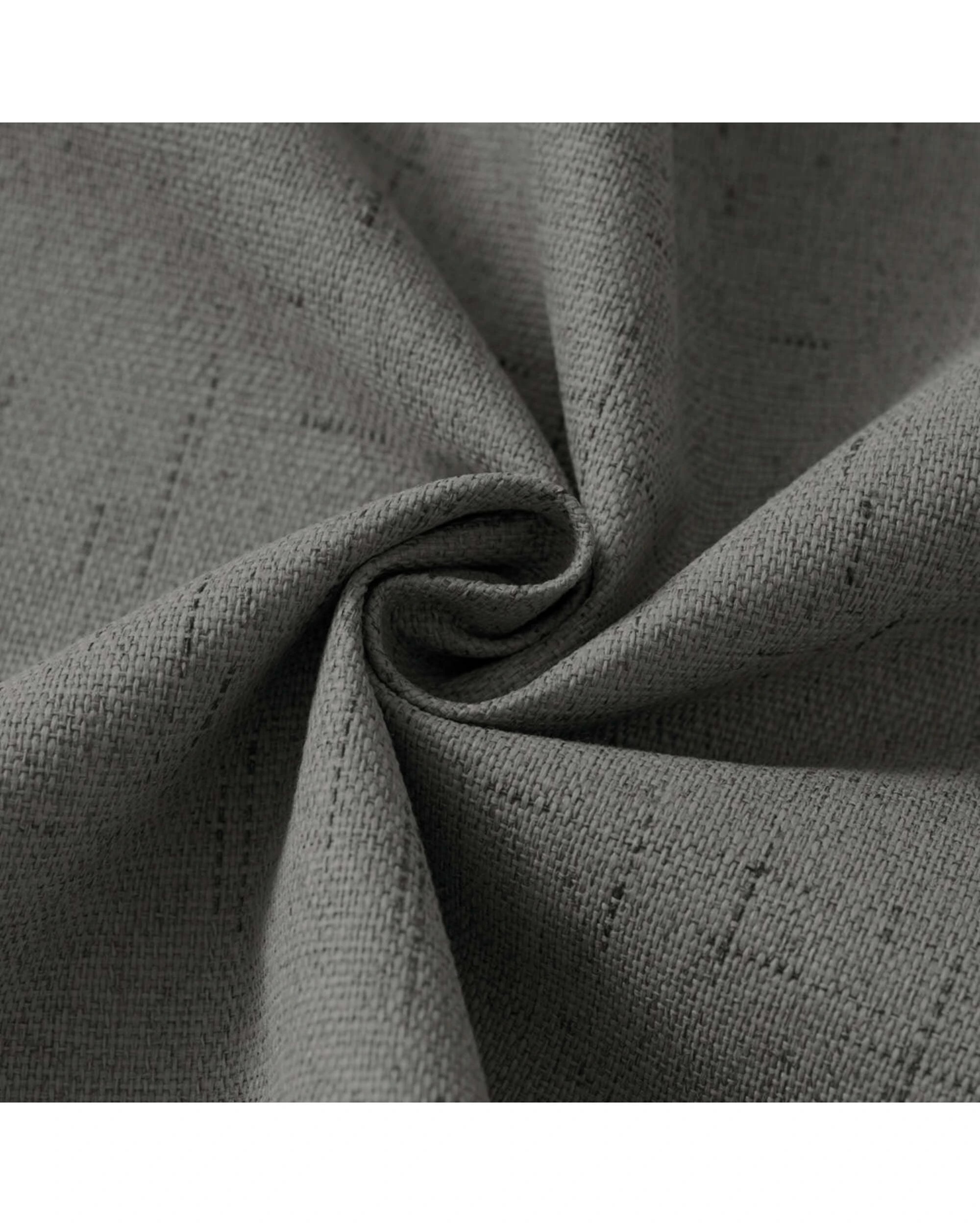 4 Smarcute Blockout Faux Linen Grommet Curtain - 2X 132x274cm - Grey, 4 of 5