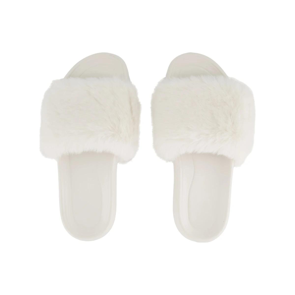 2 One Band Slipper Slides WHITE, 2 of 3
