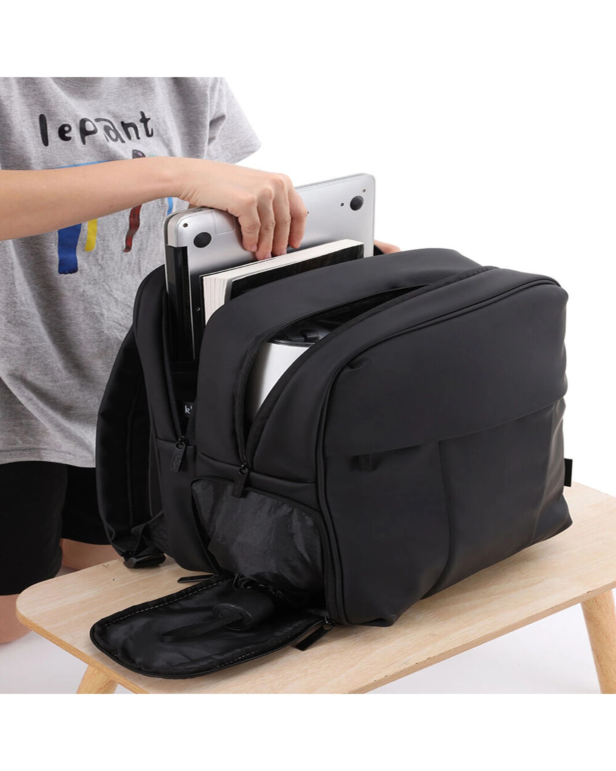 9 Kate Hill Women's Willow Backpack Travel Bag Water-Resistant 40x32cm - Black, 9 of 9