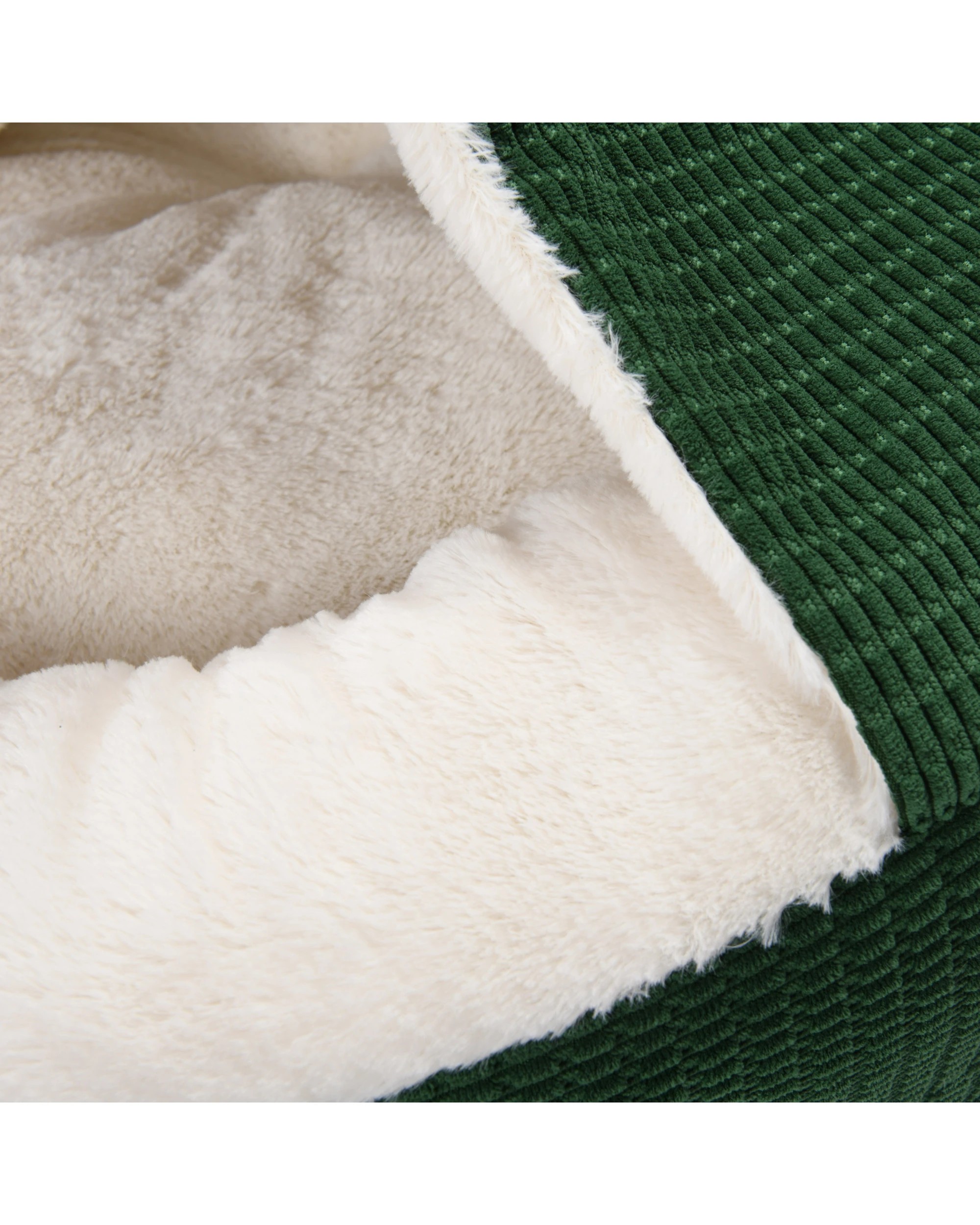 9 Charlie's Snookie Hooded Calming Dog Bed Large - Eden Green, 9 of 9