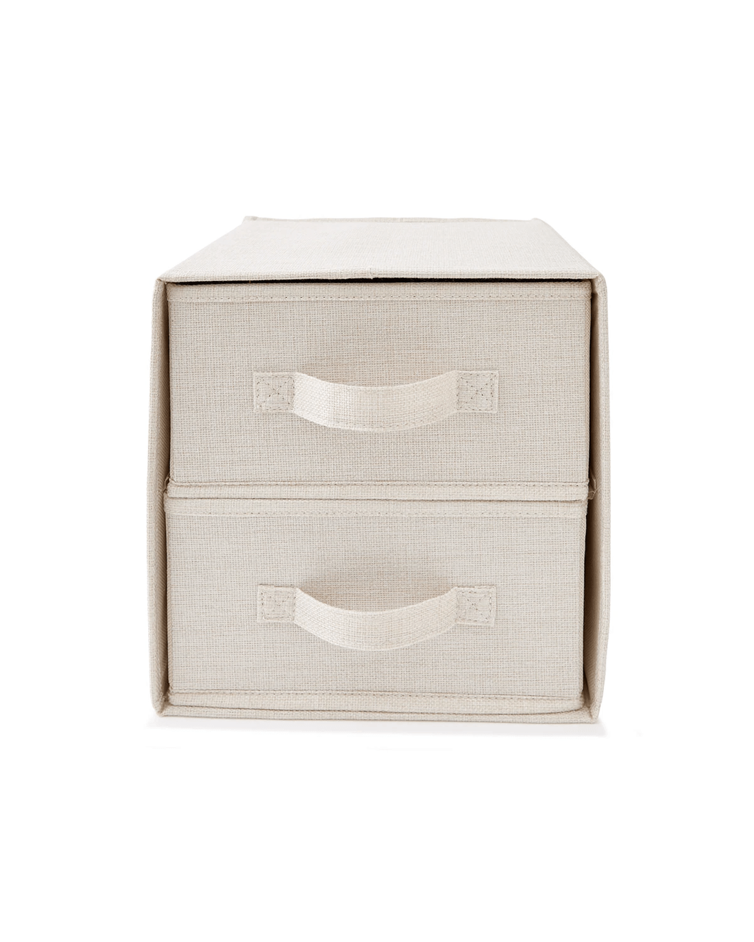 2 Linen Look Drawer Set - Beige, 2 of 9