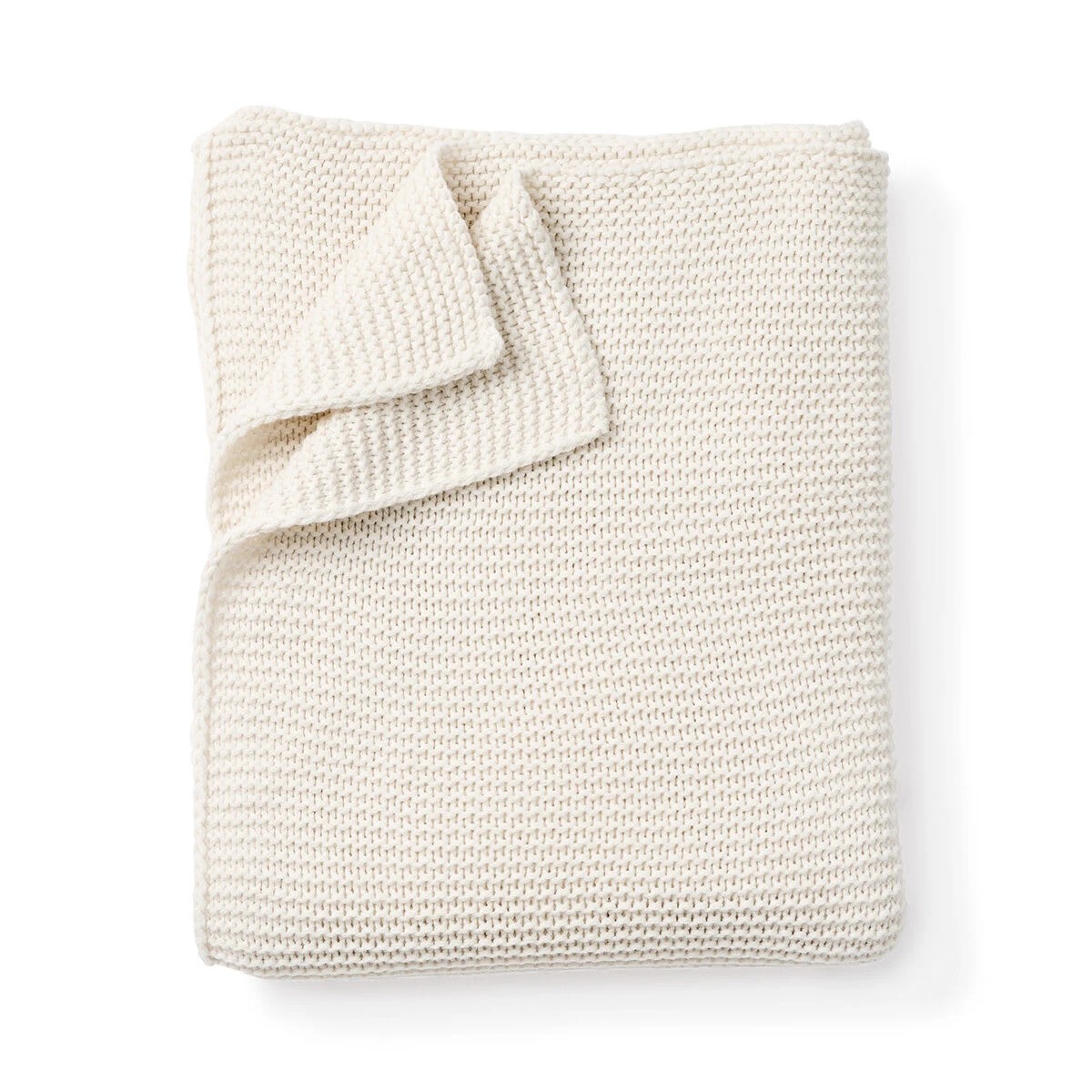 4 Chunky Knit Throw - Ivory, 4 of 7