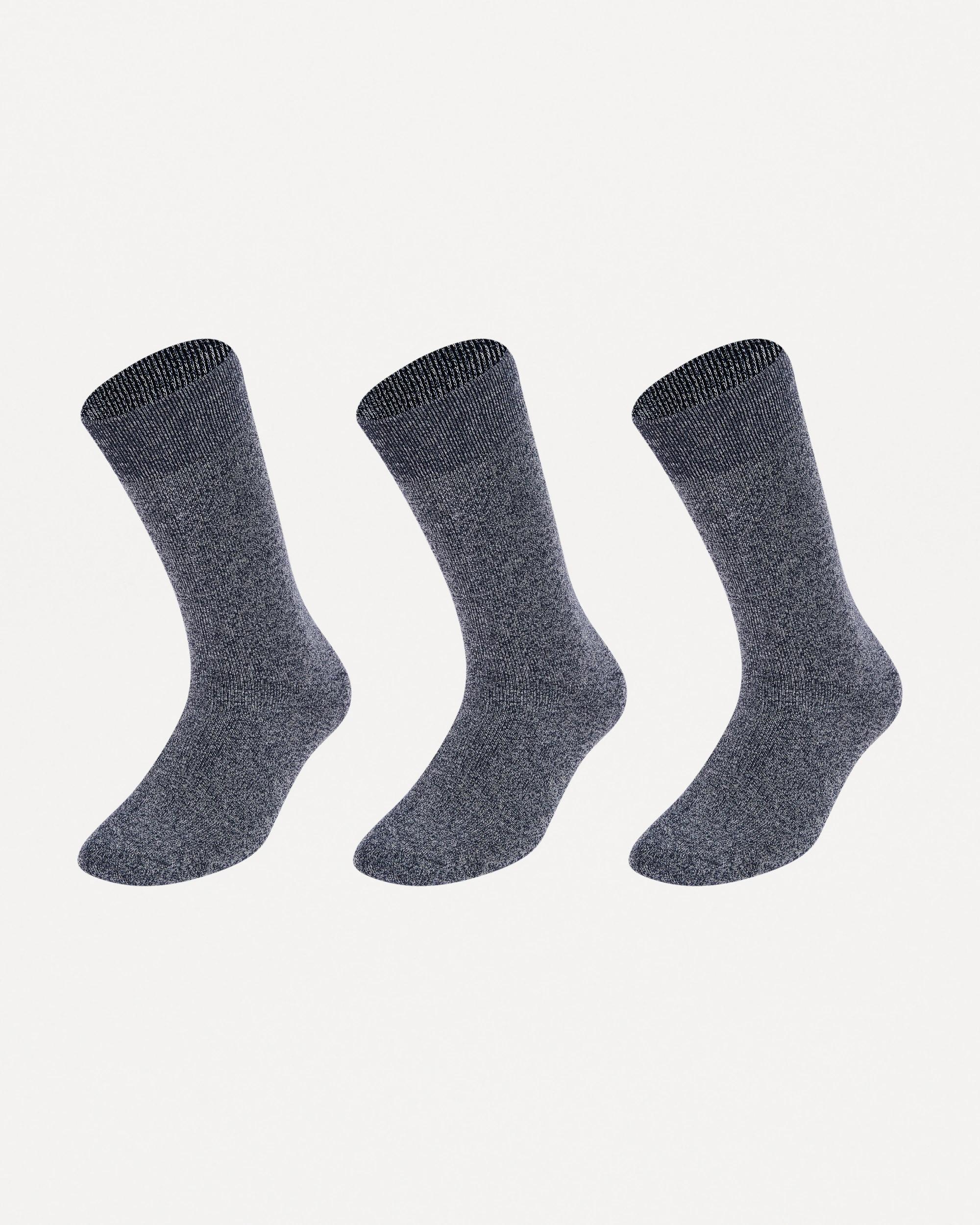 1 3 Pack Bamboo Casual Socks Blu Marle, 1 of 3