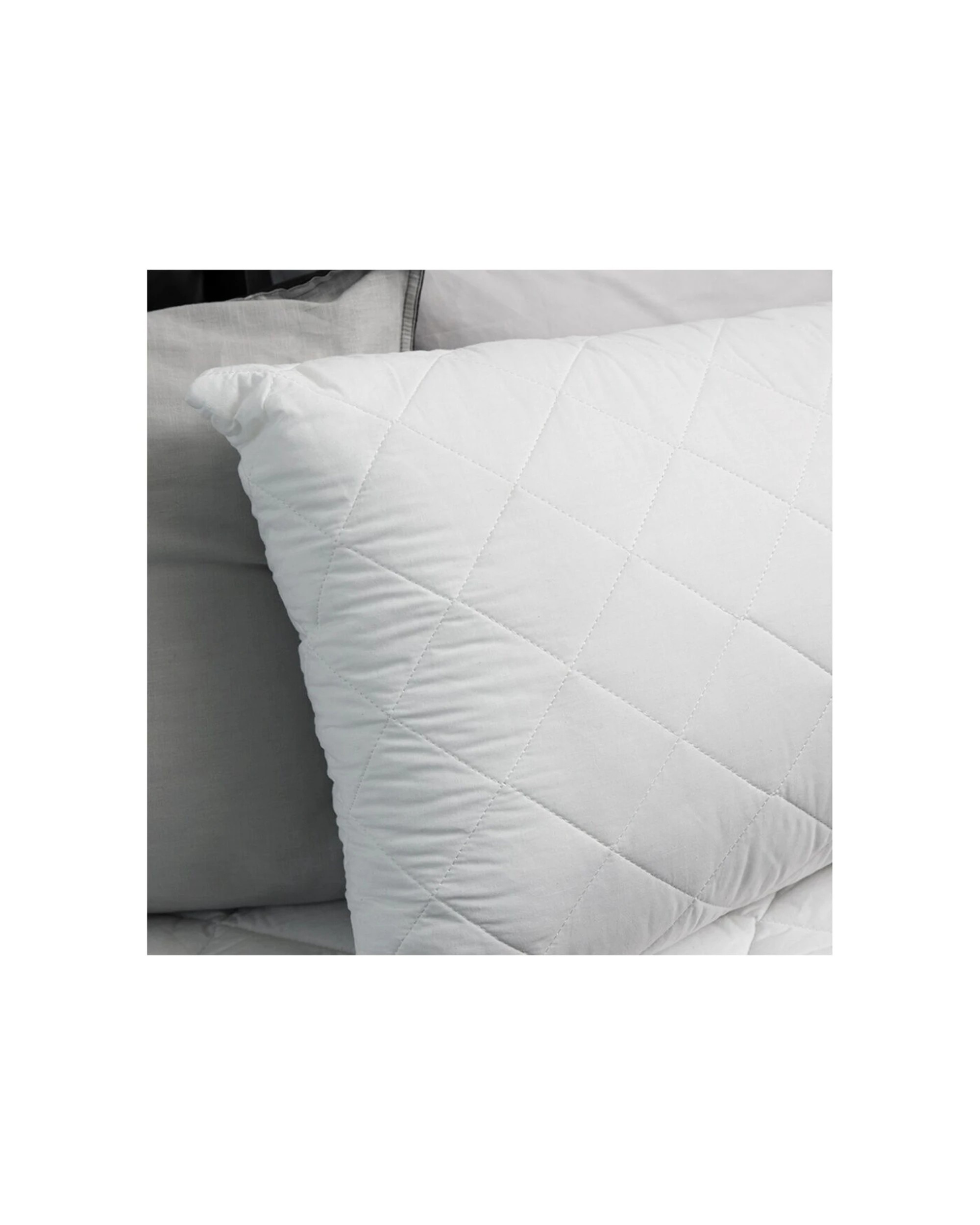 2 Tontine Australian Washable Wool Surround Medium Pillow Standard - White, 2 of 4