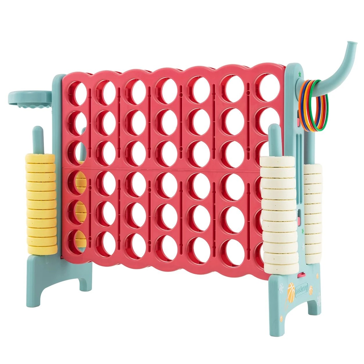 1 Costway Giant 4 In A Row Jumbo 4-To-Score Connect Four Board Game - Multi, 1 of 1