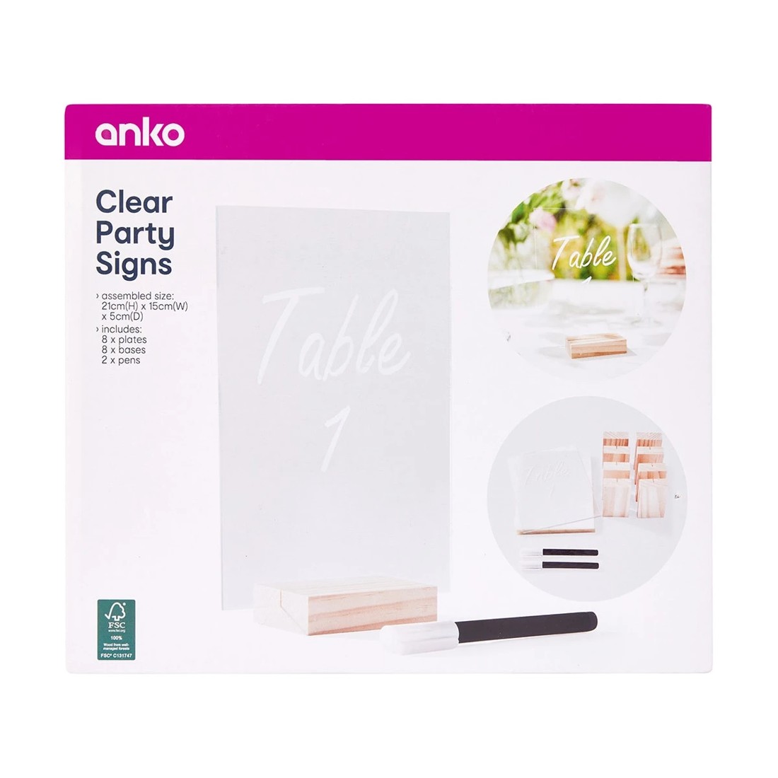 10 Clear Party Signs, 10 of 10