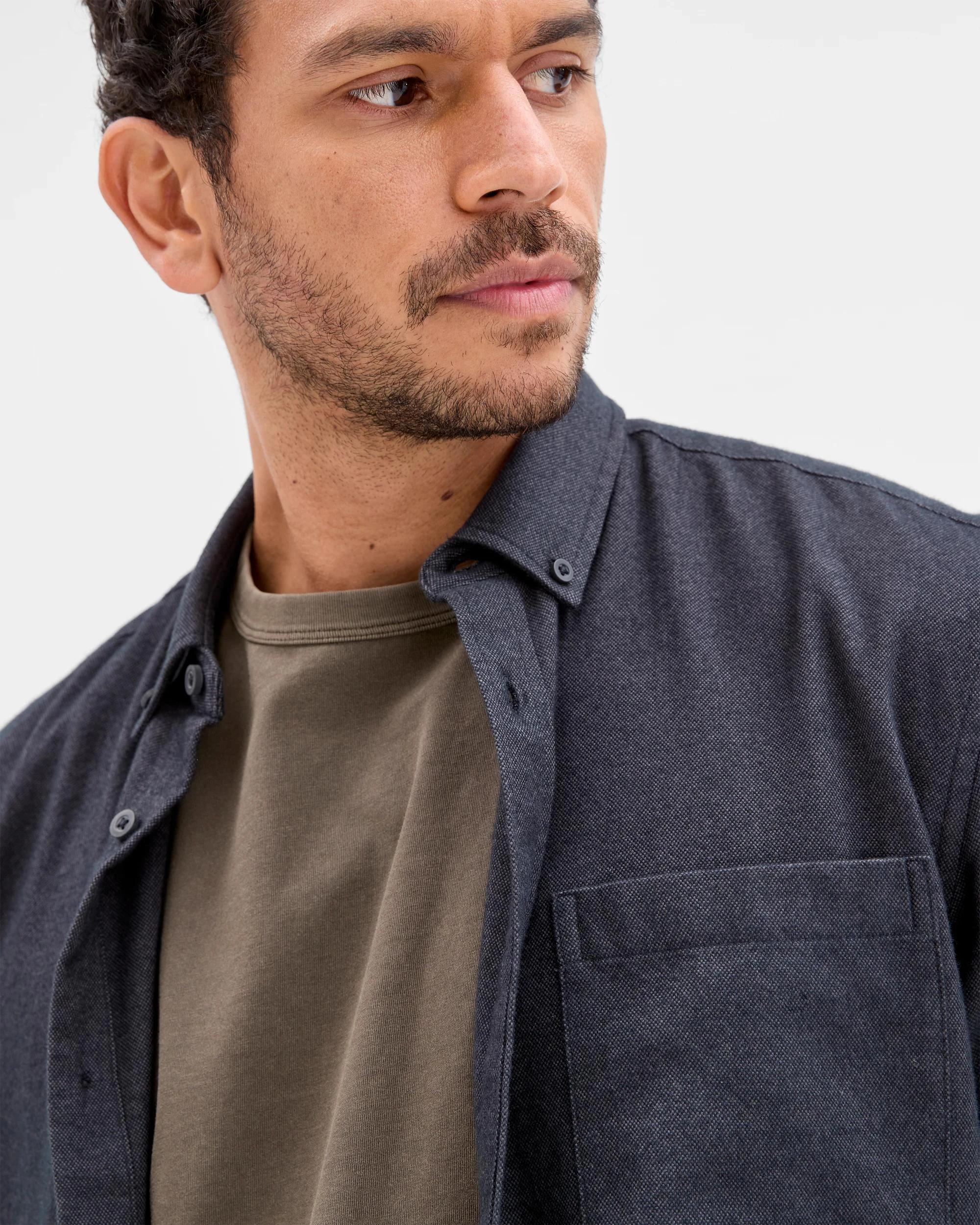 6 Target Australian Cotton Long Sleeve Oxford Shirt BLACK, 6 of 8