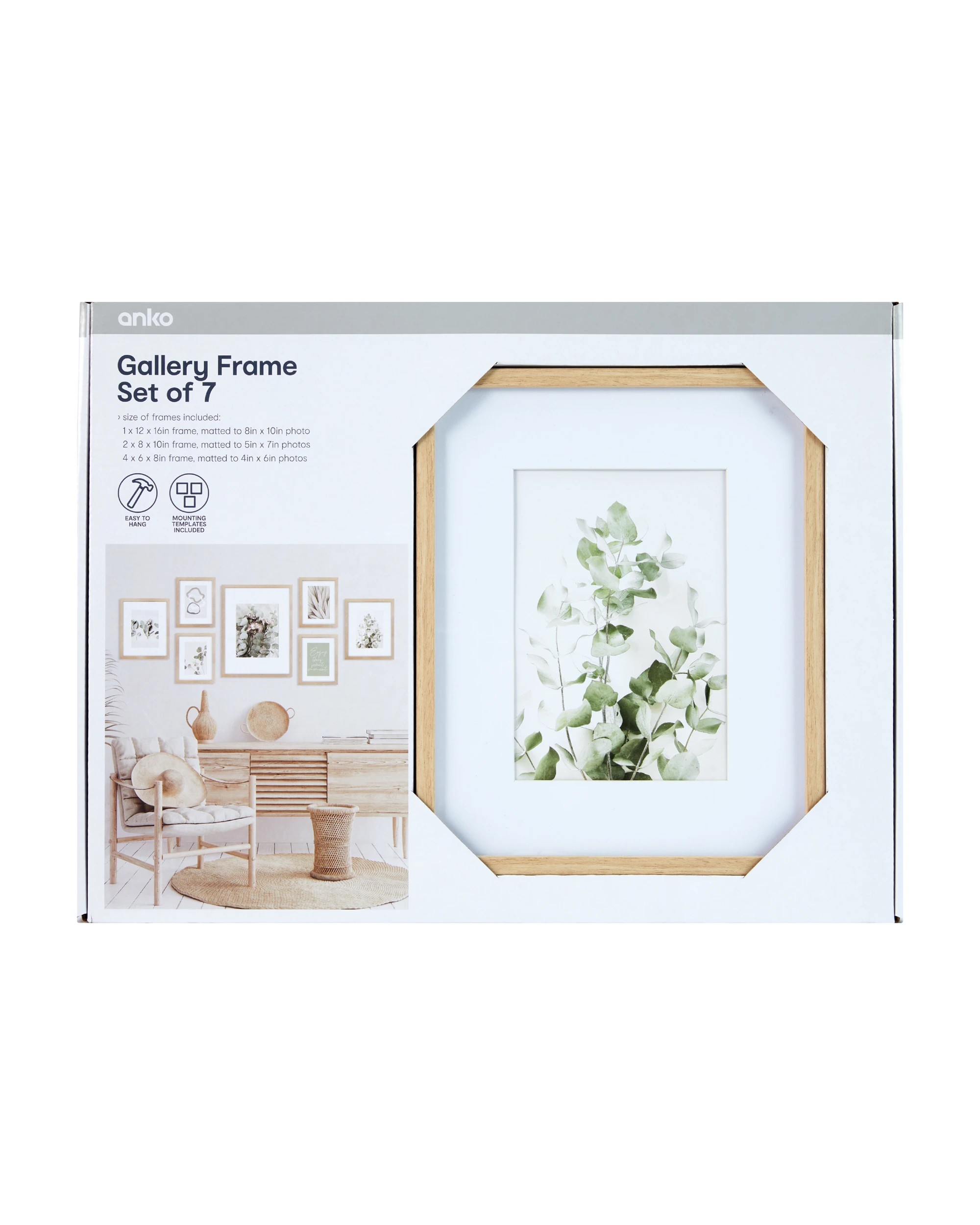 1 7 Piece Gallery Set - Oak, 1 of 5