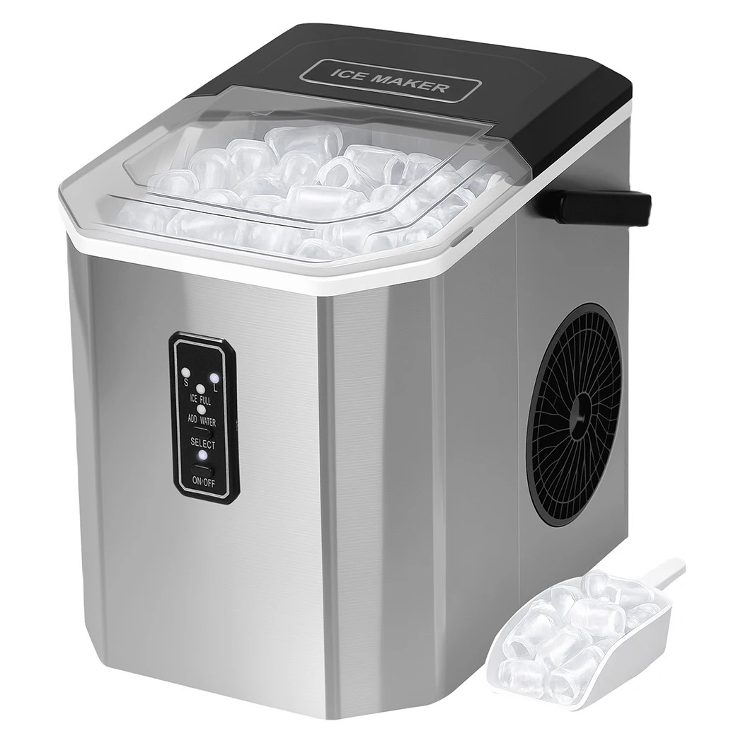 1 Spector 12kg Ice Maker Ice Cube Machine with LED Display in Black, 1 of 6