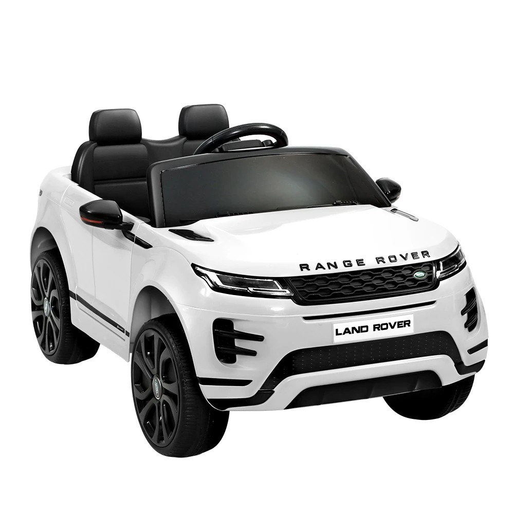 1 Kids Electric Ride On Car Land Rover Licensed Toy Cars Remote 12V Battery - White, 1 of 5