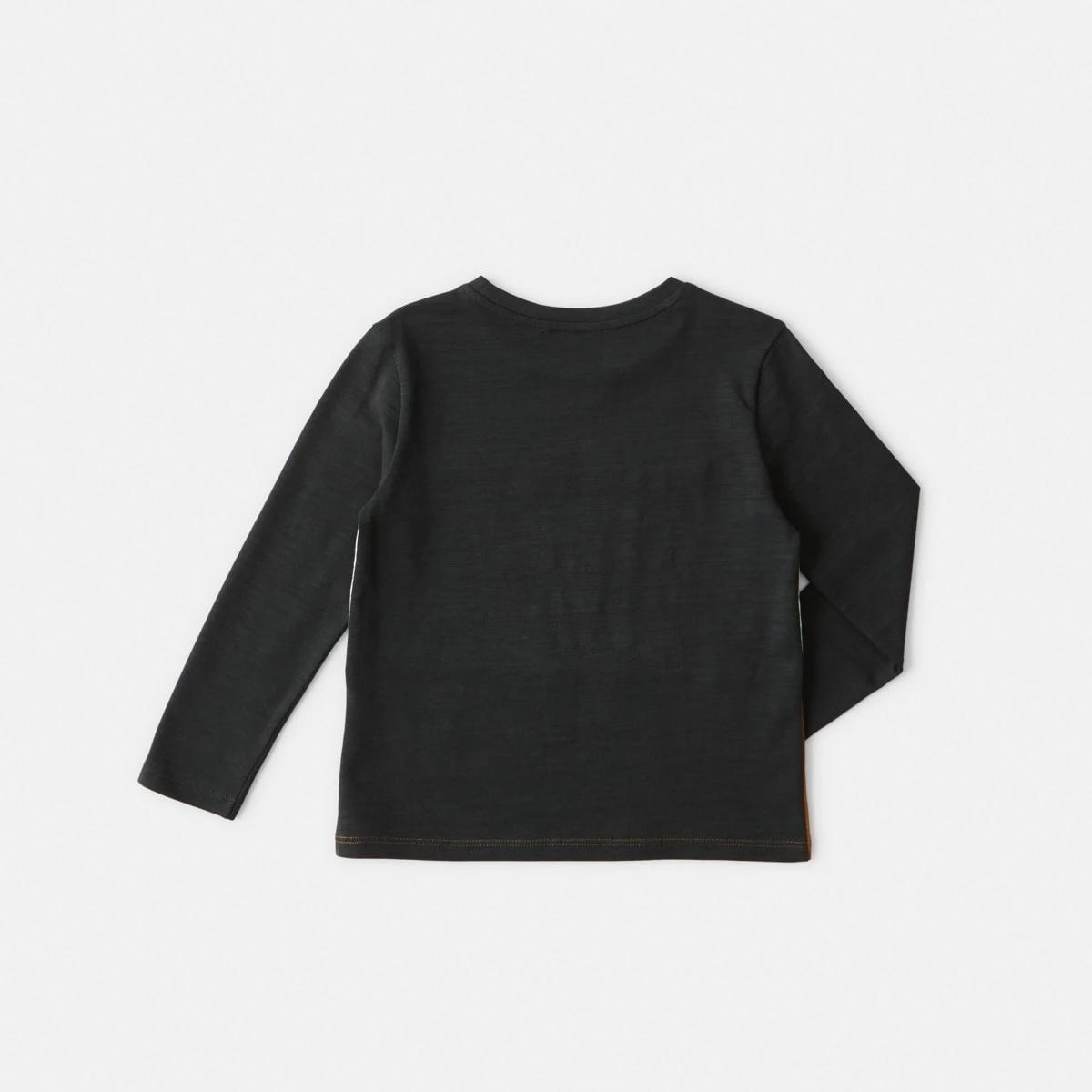 8 Long Sleeve Panel T-shirt Wood Grey, 8 of 8