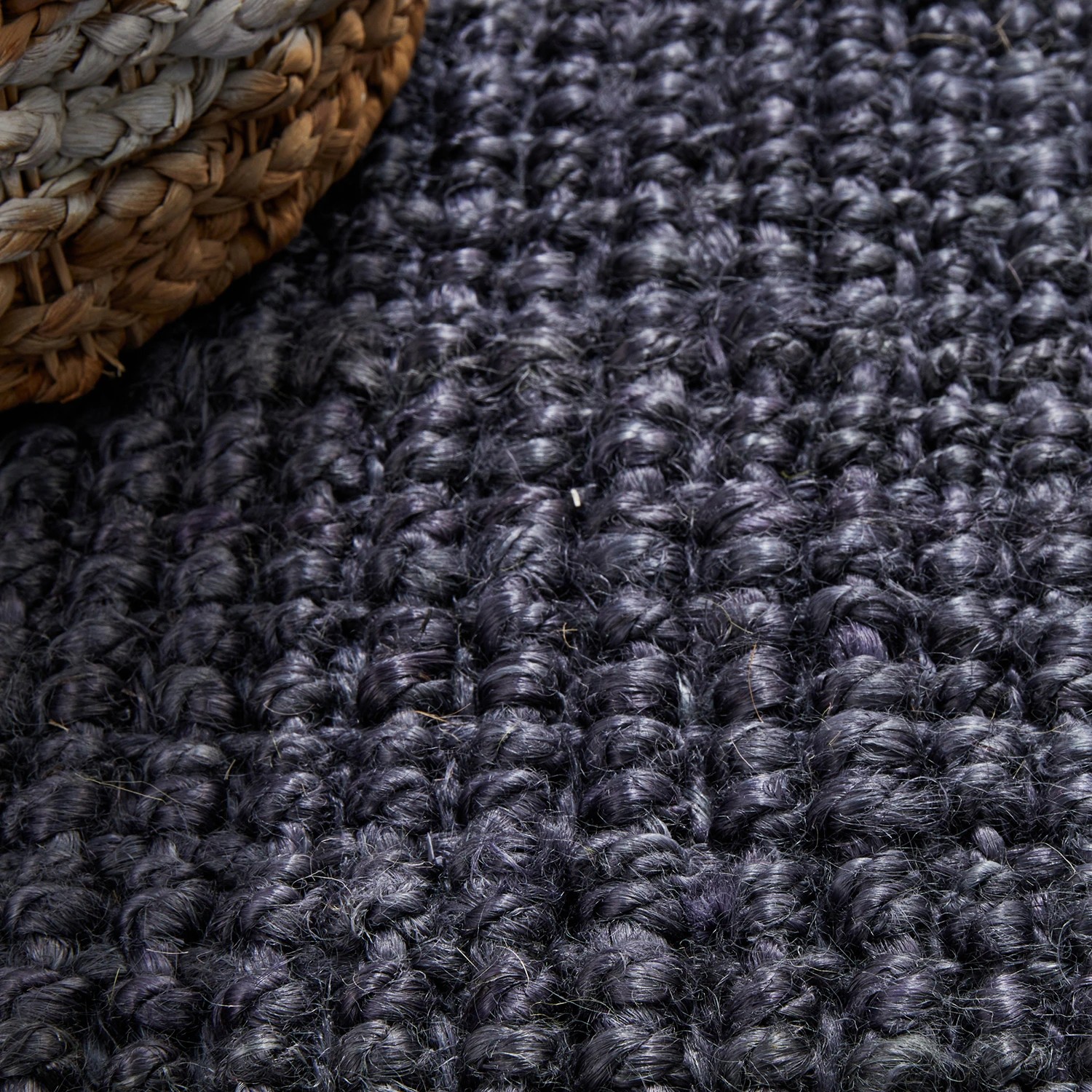 8 Common Ground Rugs Solace Barker 220x150cm - Medium Handwoven Jute Floor Rug - Blue, 8 of 9