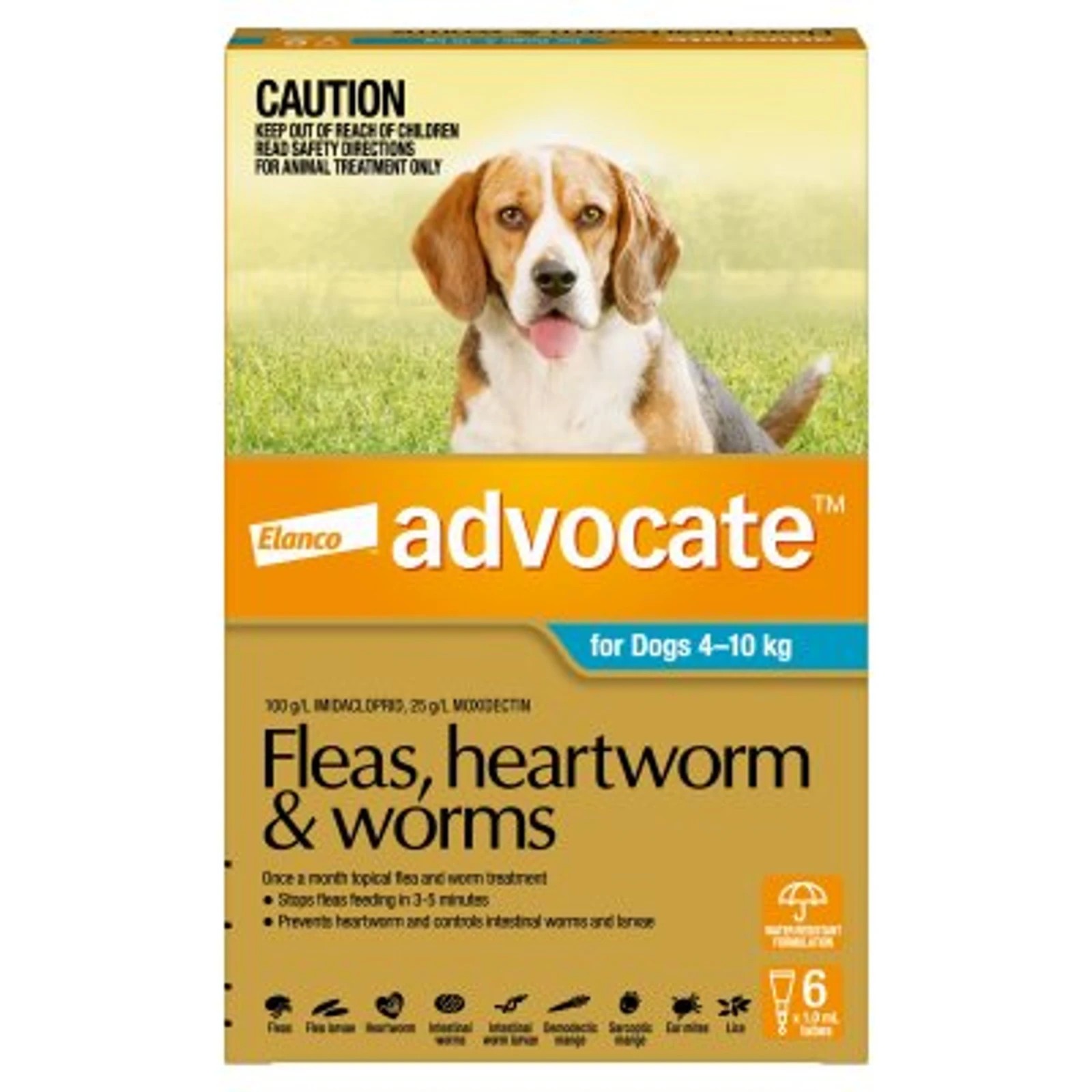 1 Advocate For Dogs Medium Blue 4-10kg - 6 Pack, 1 of 2