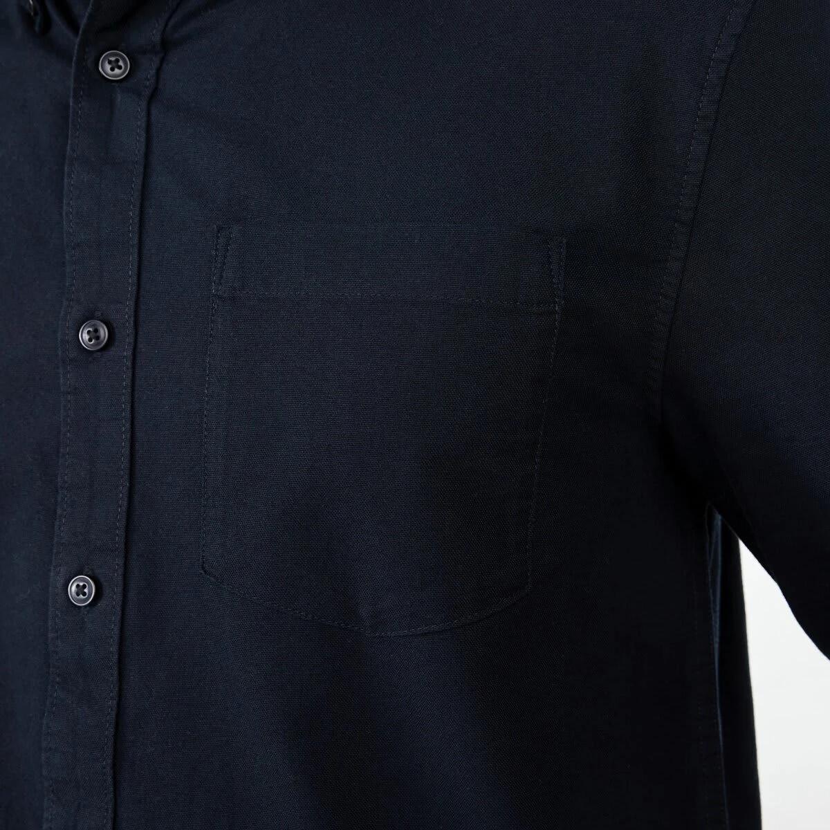 7 Long Sleeve Oxford Shirt BLACK, 7 of 7