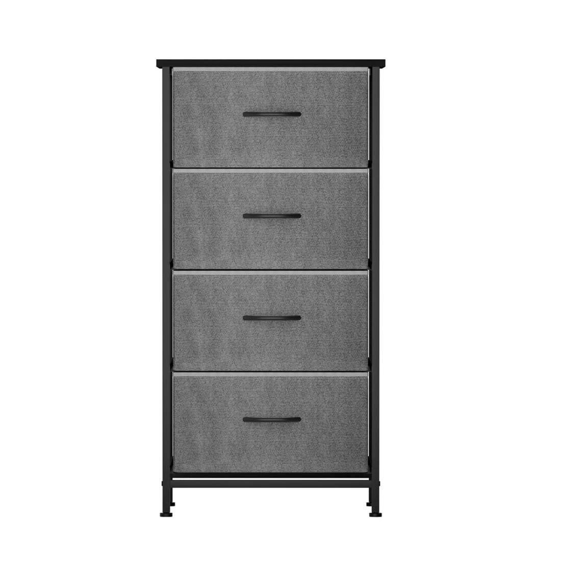 5 Artiss Chest of 4 Drawers Storage Dresser Tallboy - Grey, 5 of 8