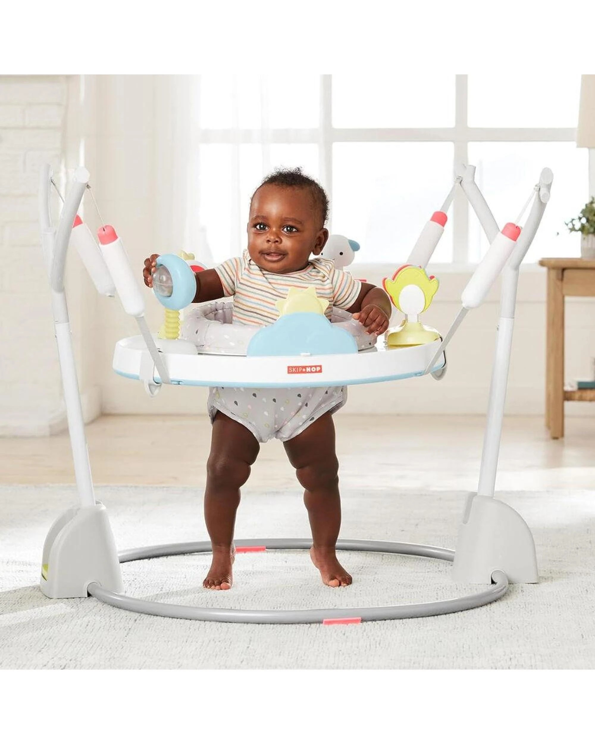 4 Skip Hop Silver Lining Cloud Jumpscape Foldaway Jumper Activity Centre, 4 of 8
