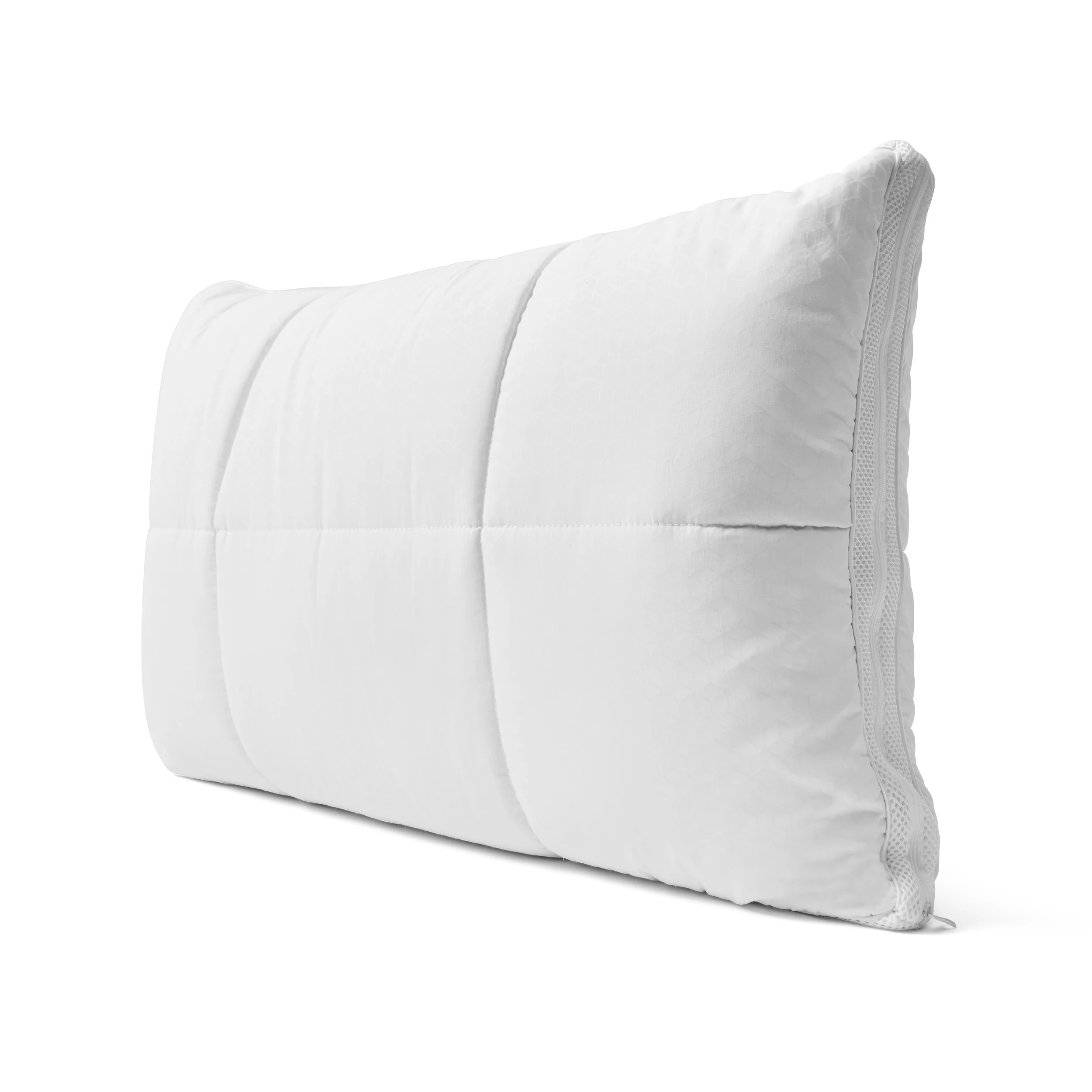 3 Adjustable Memory Foam Cooling Pillow - High Profile, White, 3 of 9