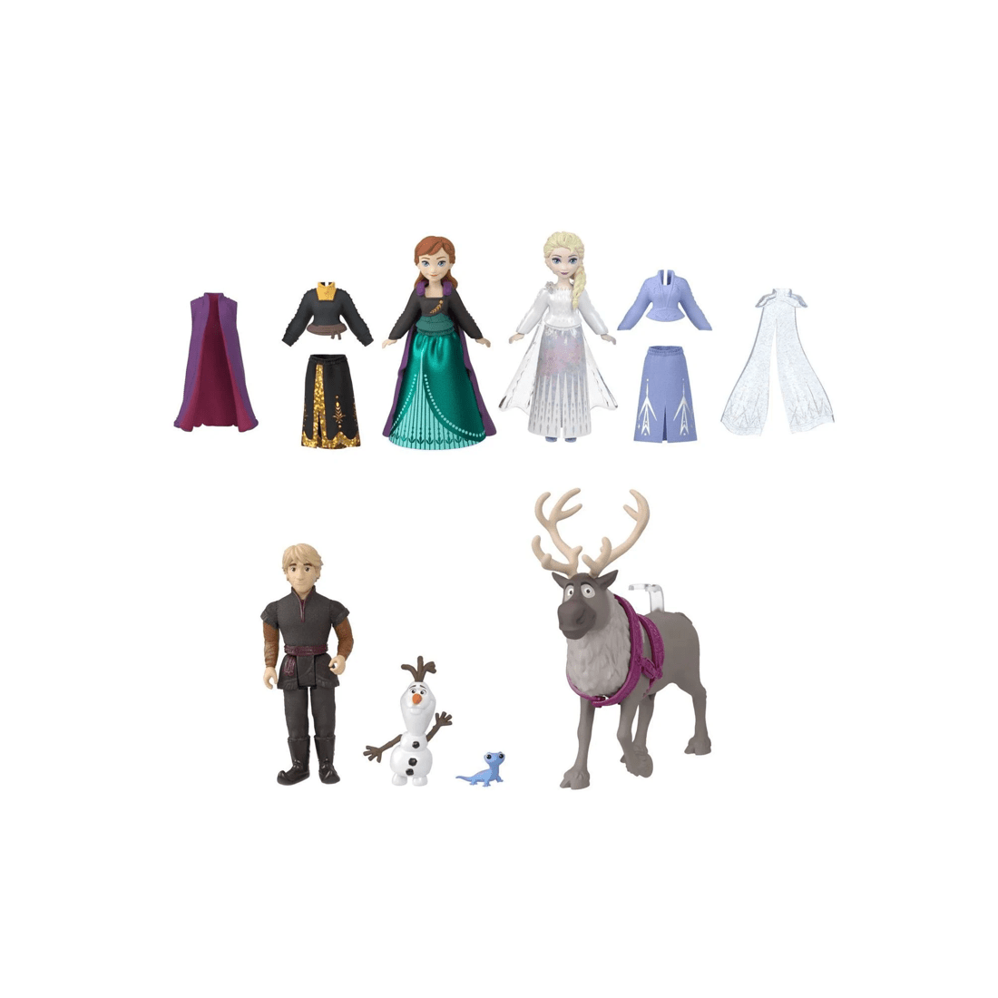 2 Disney Frozen Fashions & Friends Set - Blue, 2 of 3