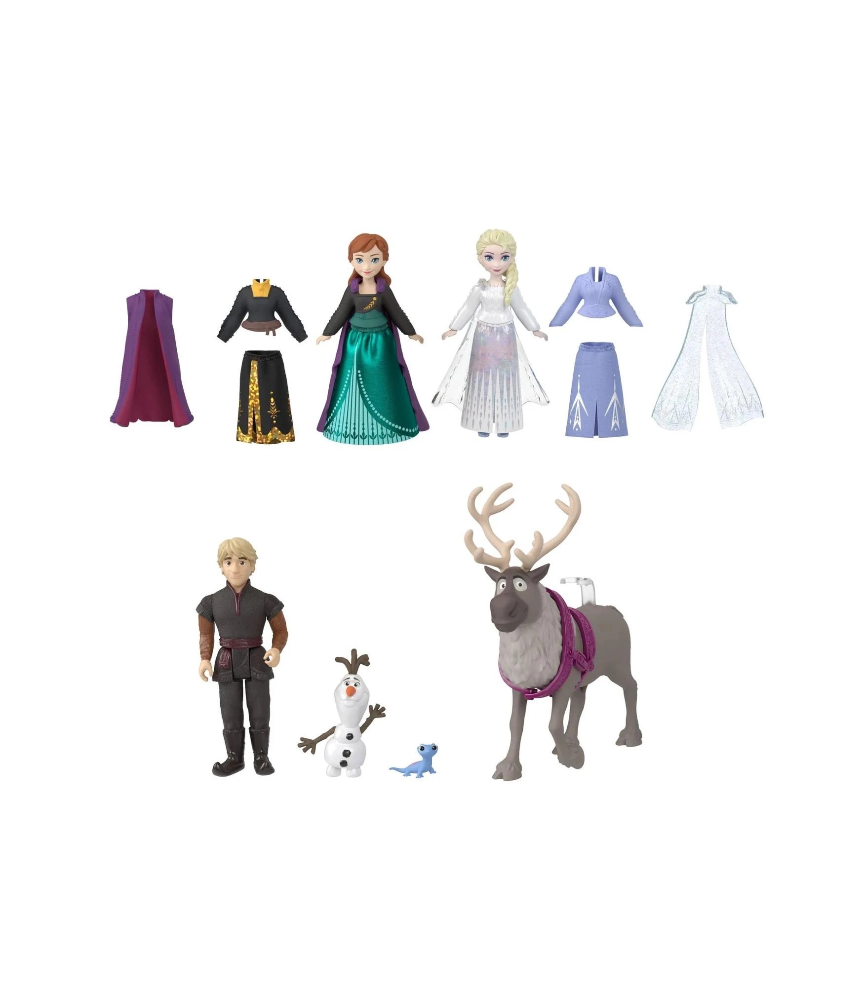 2 Disney Frozen Fashions & Friends Set - Blue, 2 of 3
