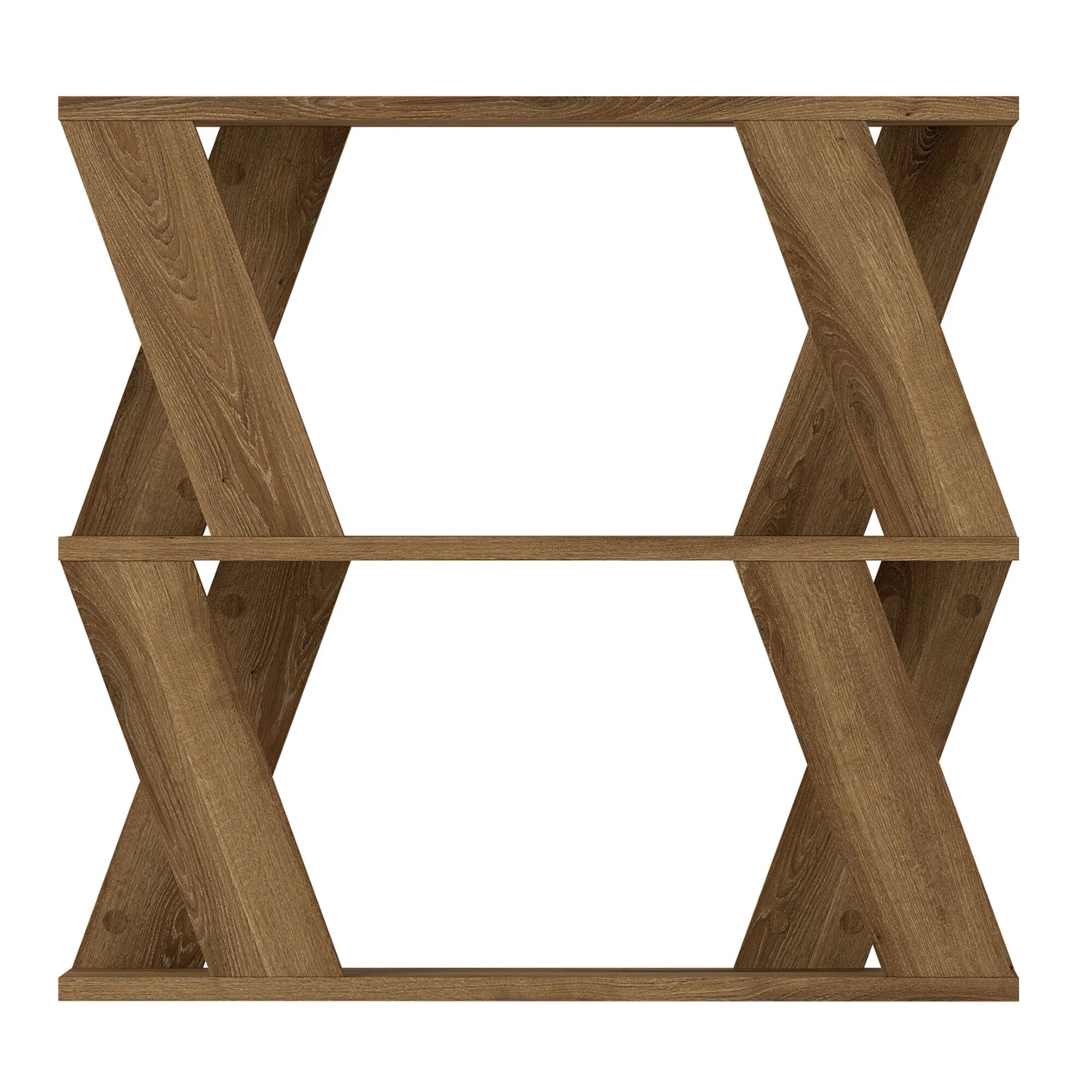 2 Levede Slim Side Table Two-Tier - Brown, 2 of 9