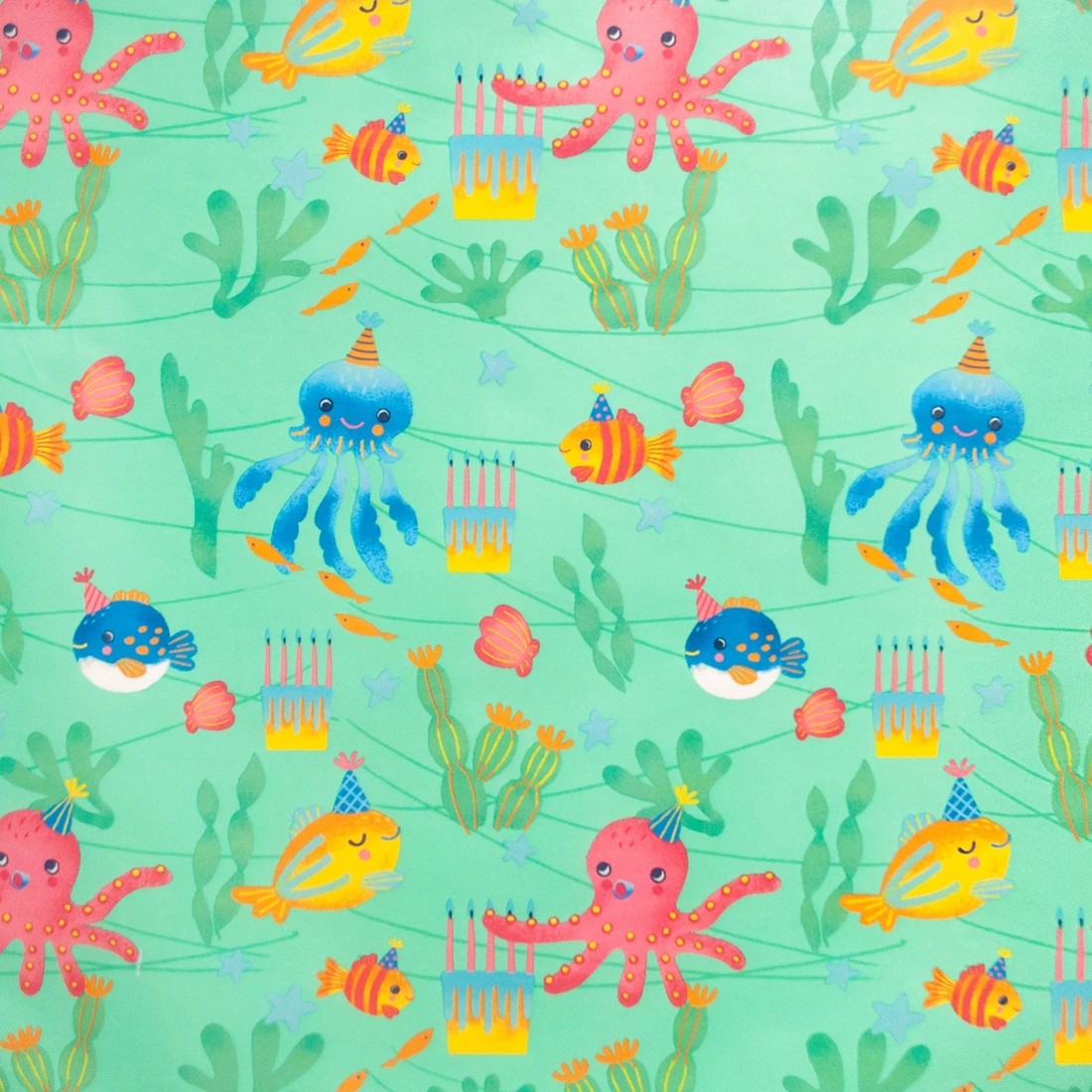 2 Creative Publishing by Hallmark Gift Wrap Roll - Sea Party!, 2 of 3