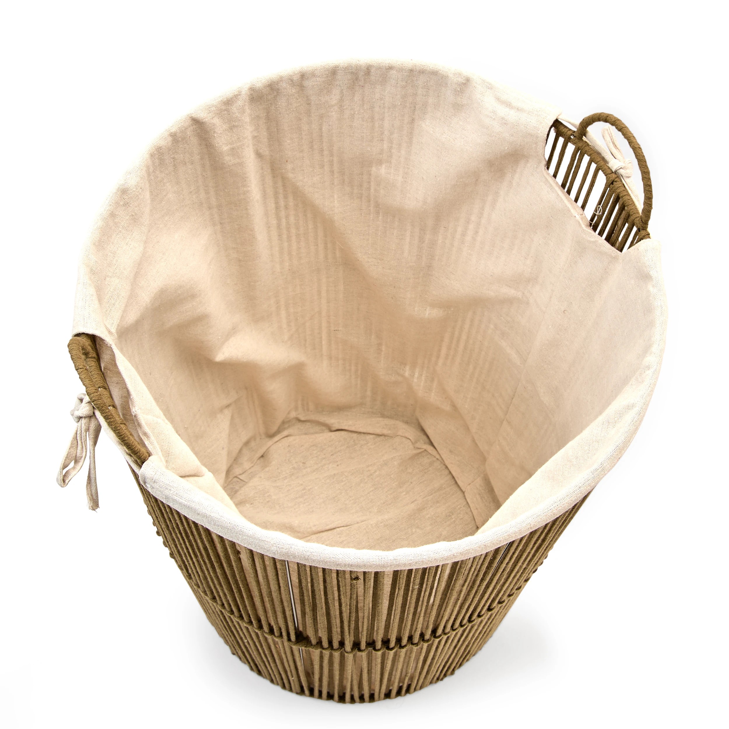 7 Rope Laundry Hamper with Liner - Green, 7 of 8