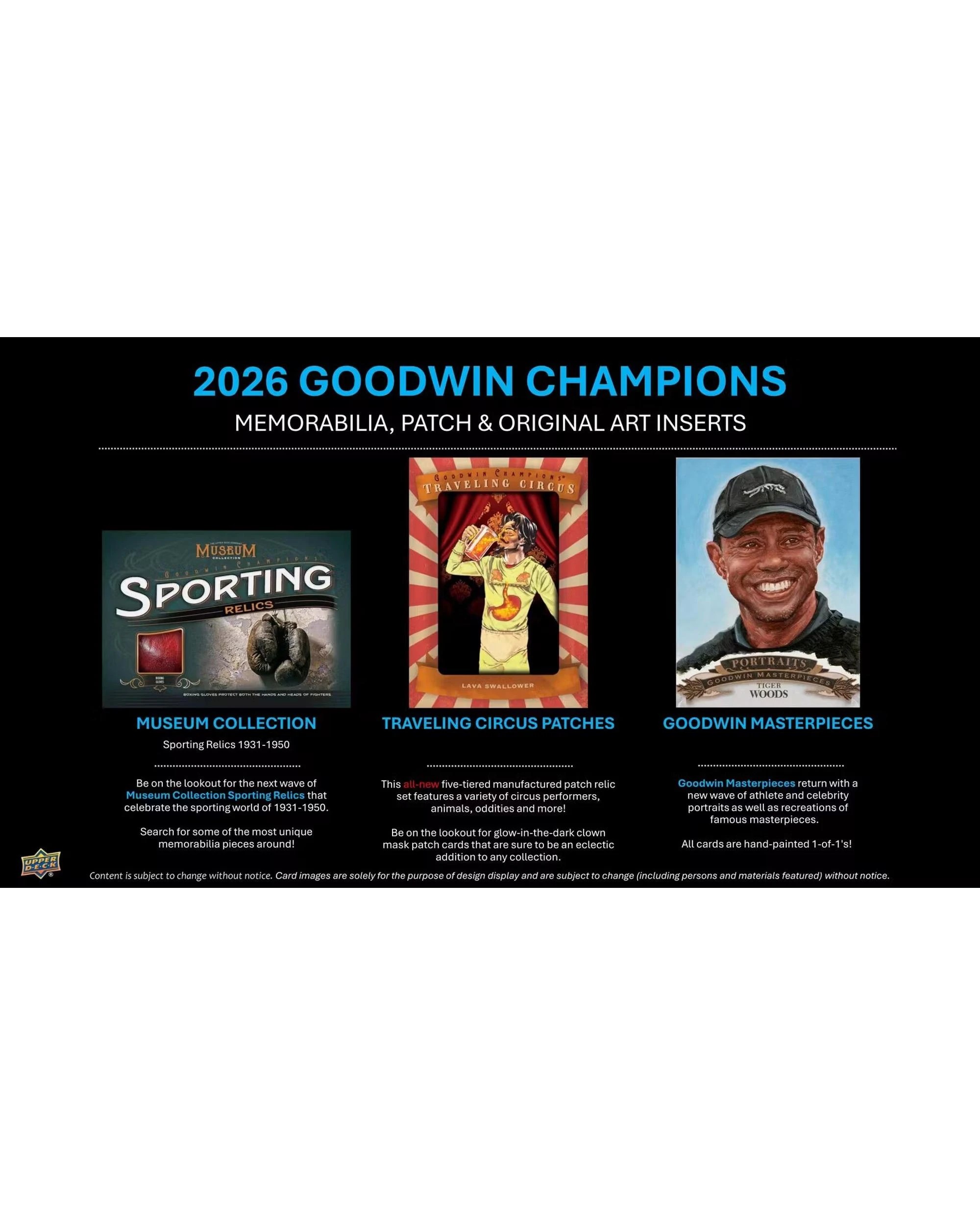 5 Upper Deck 2026 Goodwin Champions Hobby Box, 5 of 9