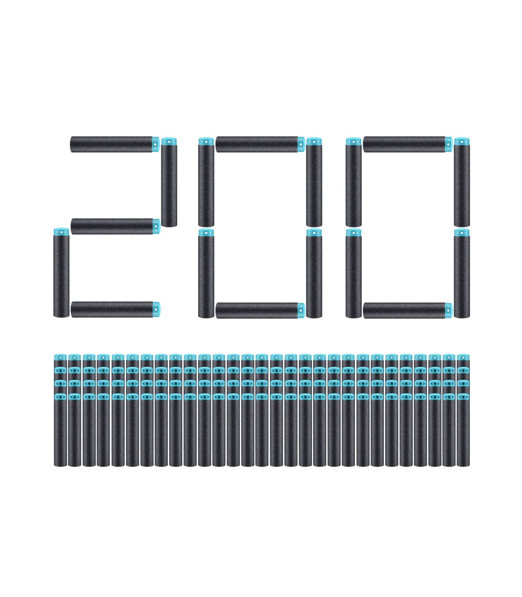 6 XSHOT Excel Darts Refill Pack (200 Darts) by ZURU - Grey, 6 of 8