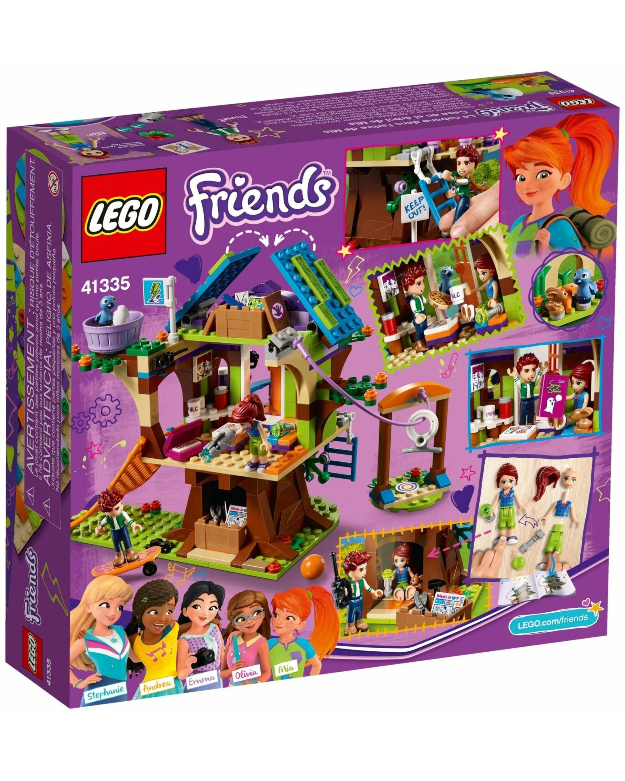5 LEGO 41335 Mia's Tree House Playset with Bunny House & Zip Line, 5 of 5
