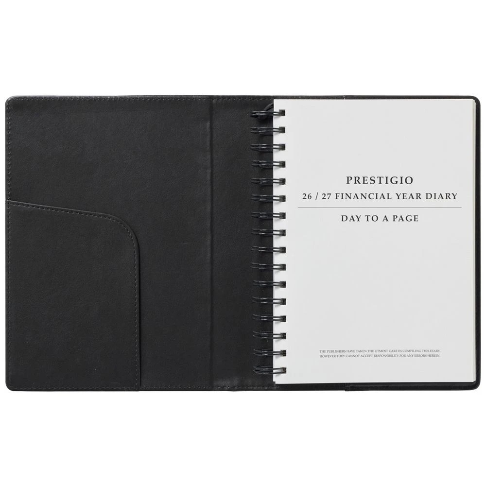 3 J.Burrows A5 Day to Page Executive FY26/27 Diary Black, 3 of 7