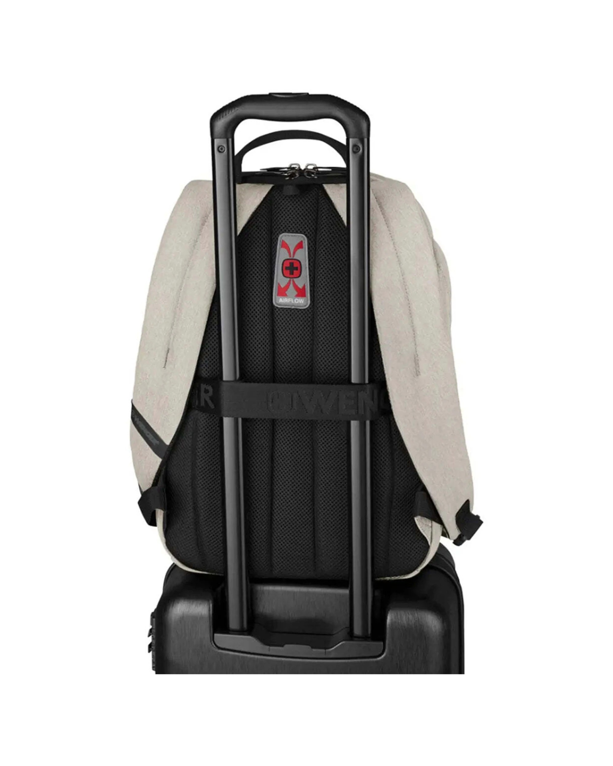 6 Wenger MX Light 16in Laptop Backpack With Tablet Pocket SmartOrg Organiser 21L Sand - White, 6 of 8