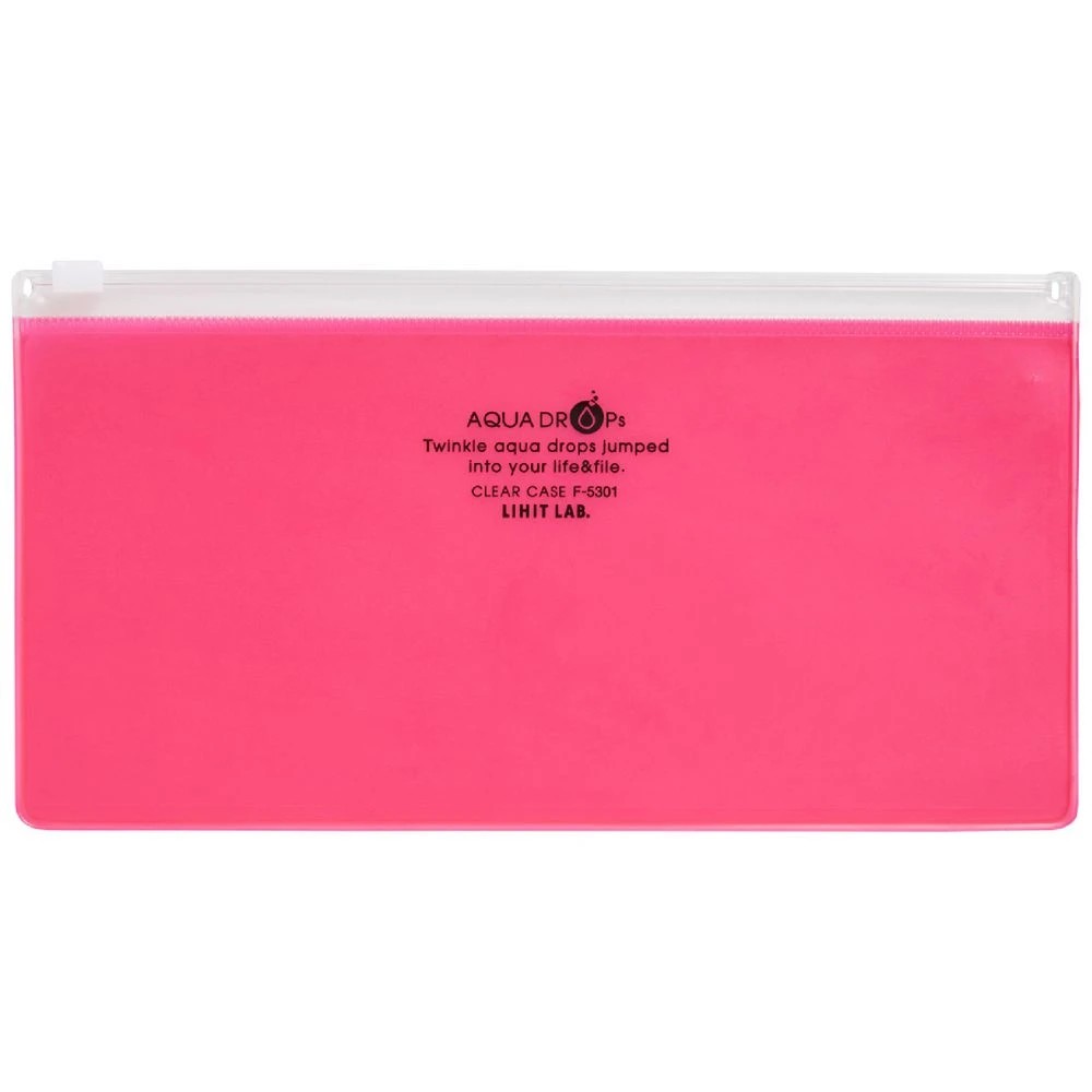 1 Aqua Drops Zip Wallet Open Pencil Case Red, 1 of 1