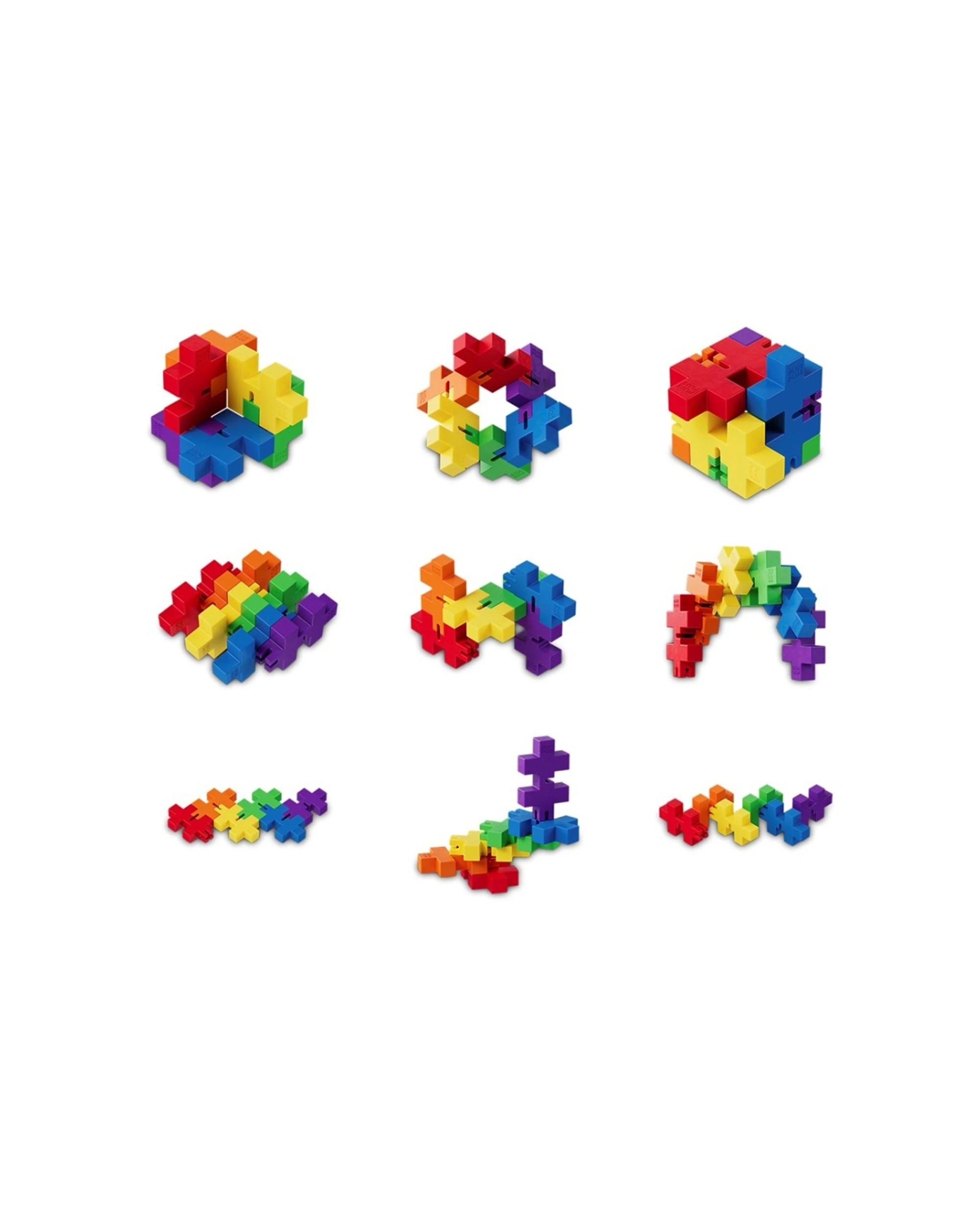 3 Plus-Plus Hexel Fidget Toy Spectrum Kids Children 6 Interconnected Blocks, 3 of 3