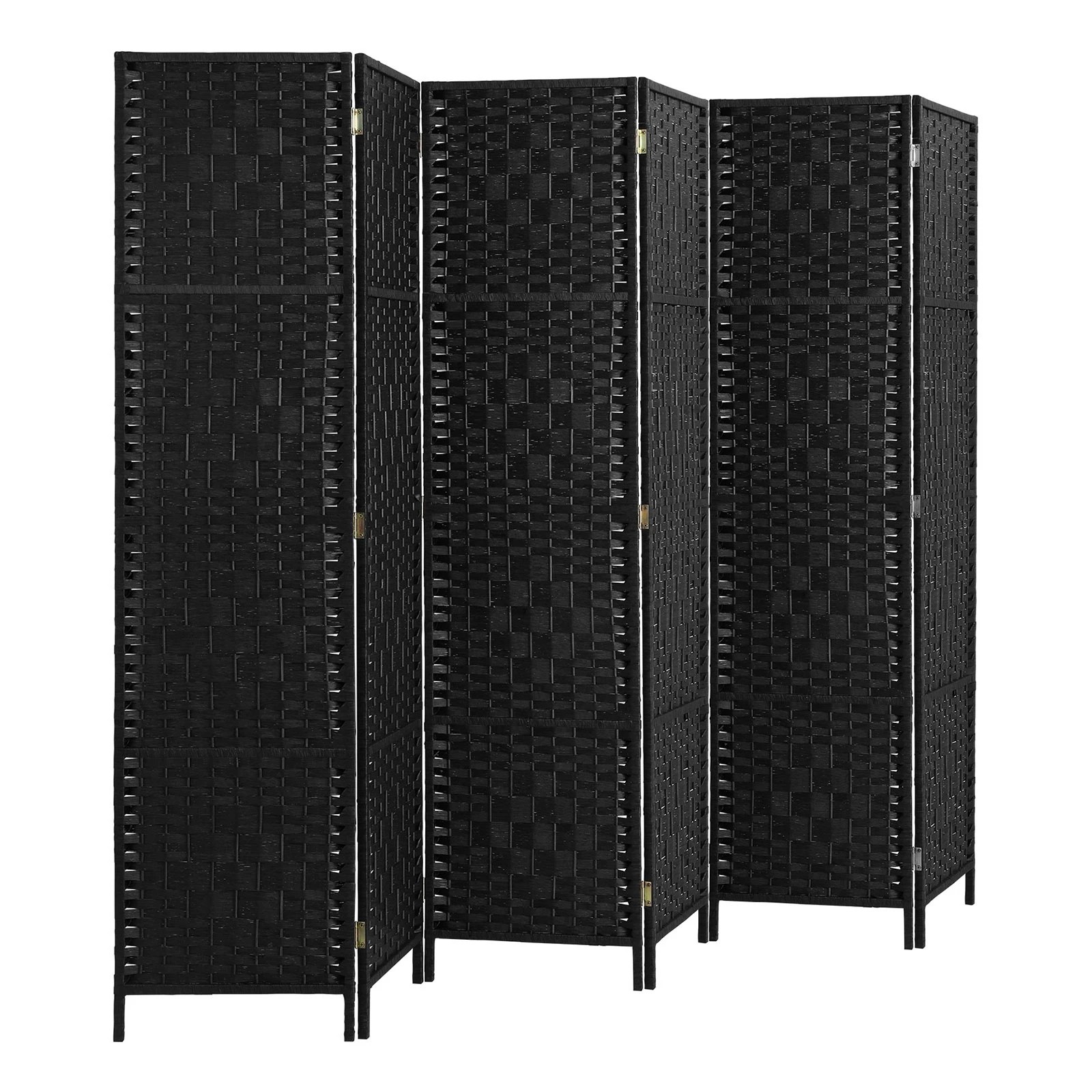 7 Oikiture 6 Panel Room Divider Screen Privacy Dividers - Black, 7 of 10