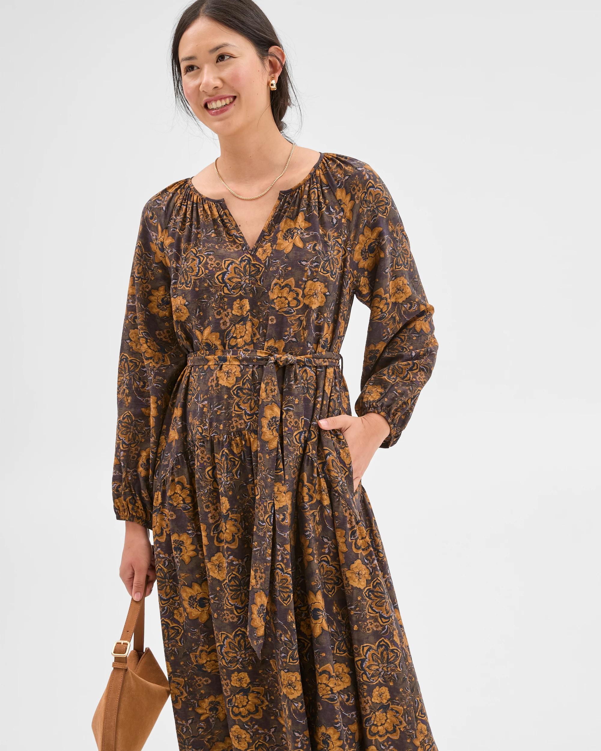 2 Target Woman Drop Waist Maxi Dress PAISLEY, 2 of 7